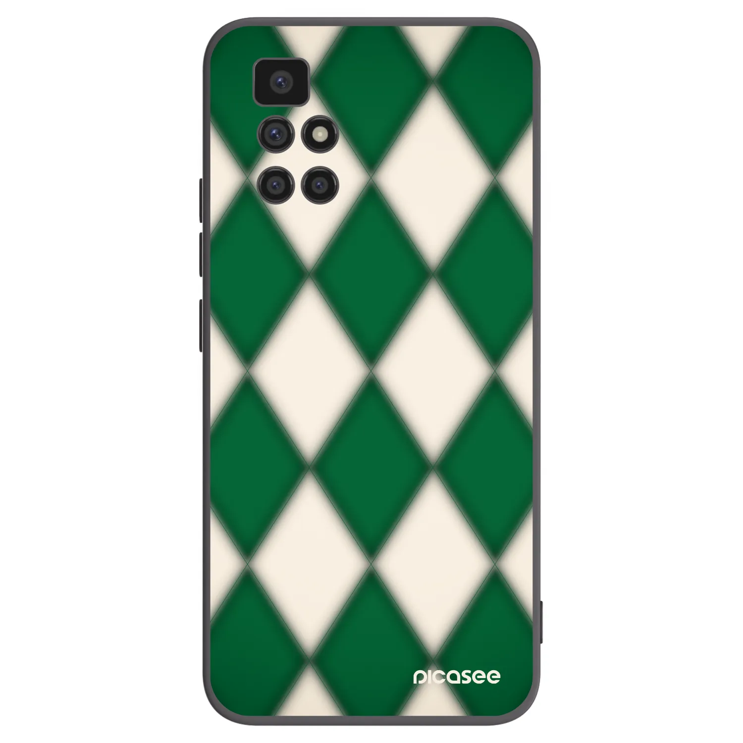 Picasee silikonowe czarne etui na Xiaomi Redmi 10 - Emerald Diamond