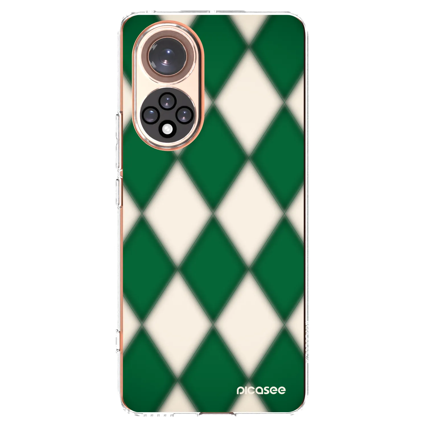 Picasee silikonowe przeźroczyste etui na Honor 50 5G - Emerald Diamond