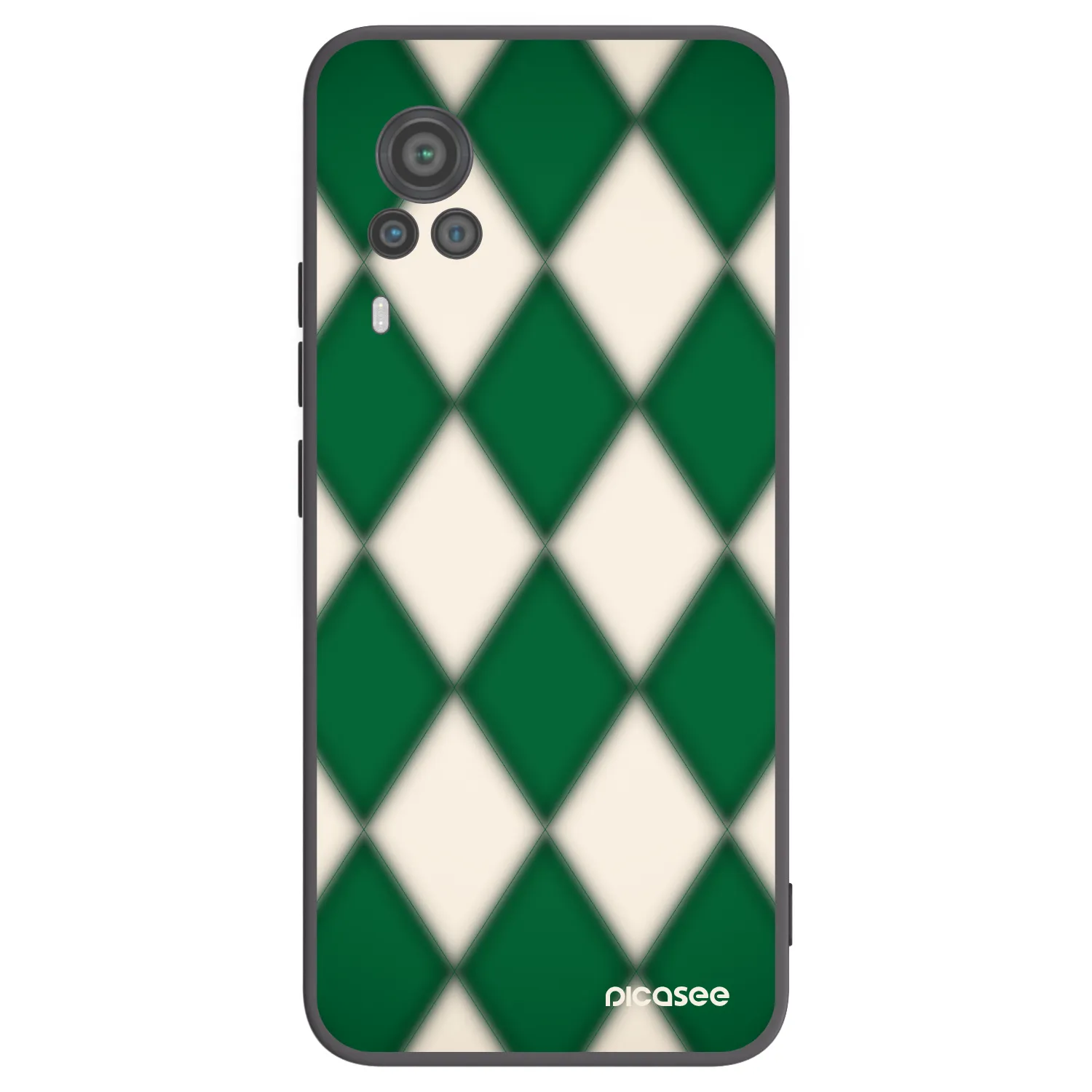 Picasee silikonowe czarne etui na Vivo X60 Pro 5G - Emerald Diamond