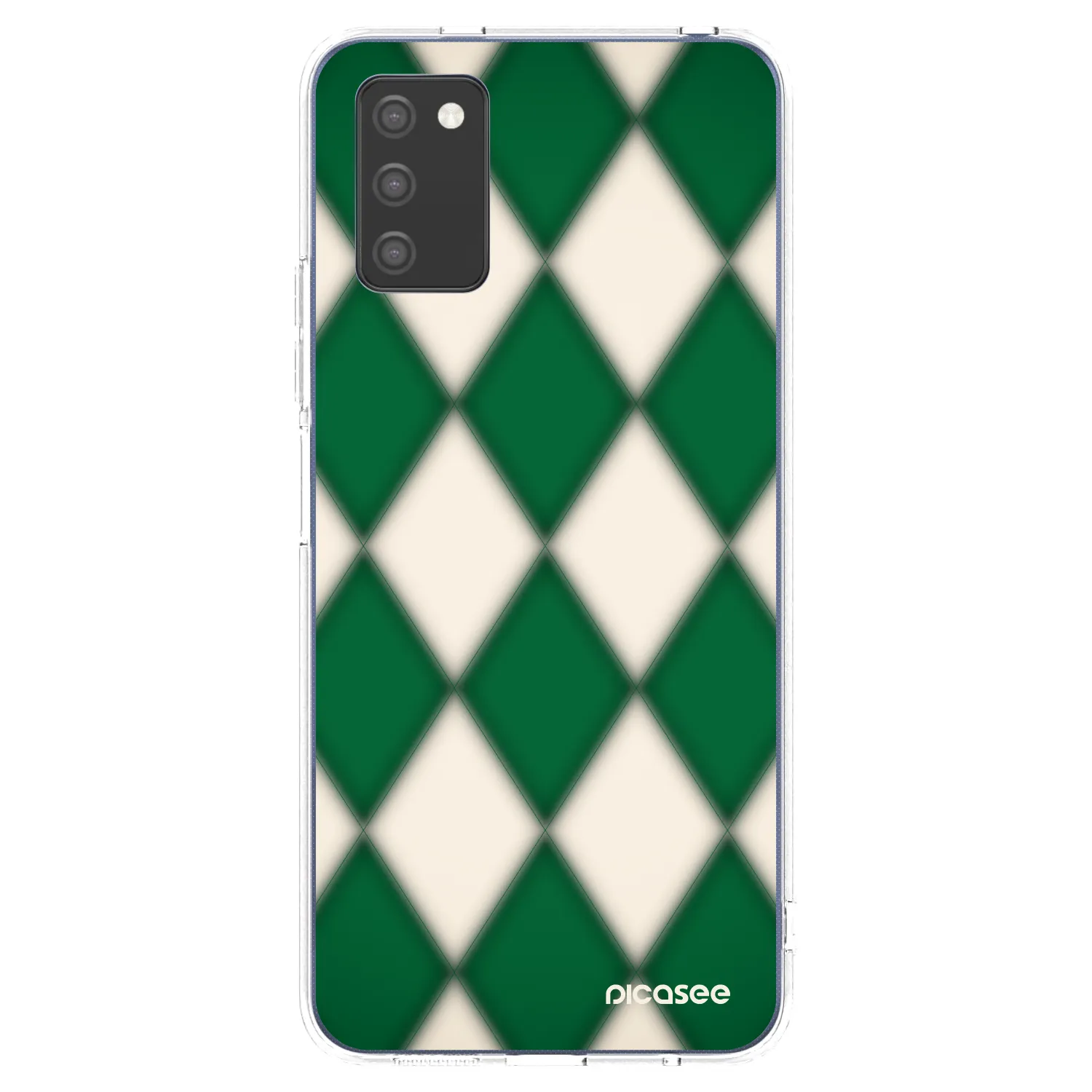 Picasee silikonowe przeźroczyste etui na Samsung Galaxy A03s A037G - Emerald Diamond