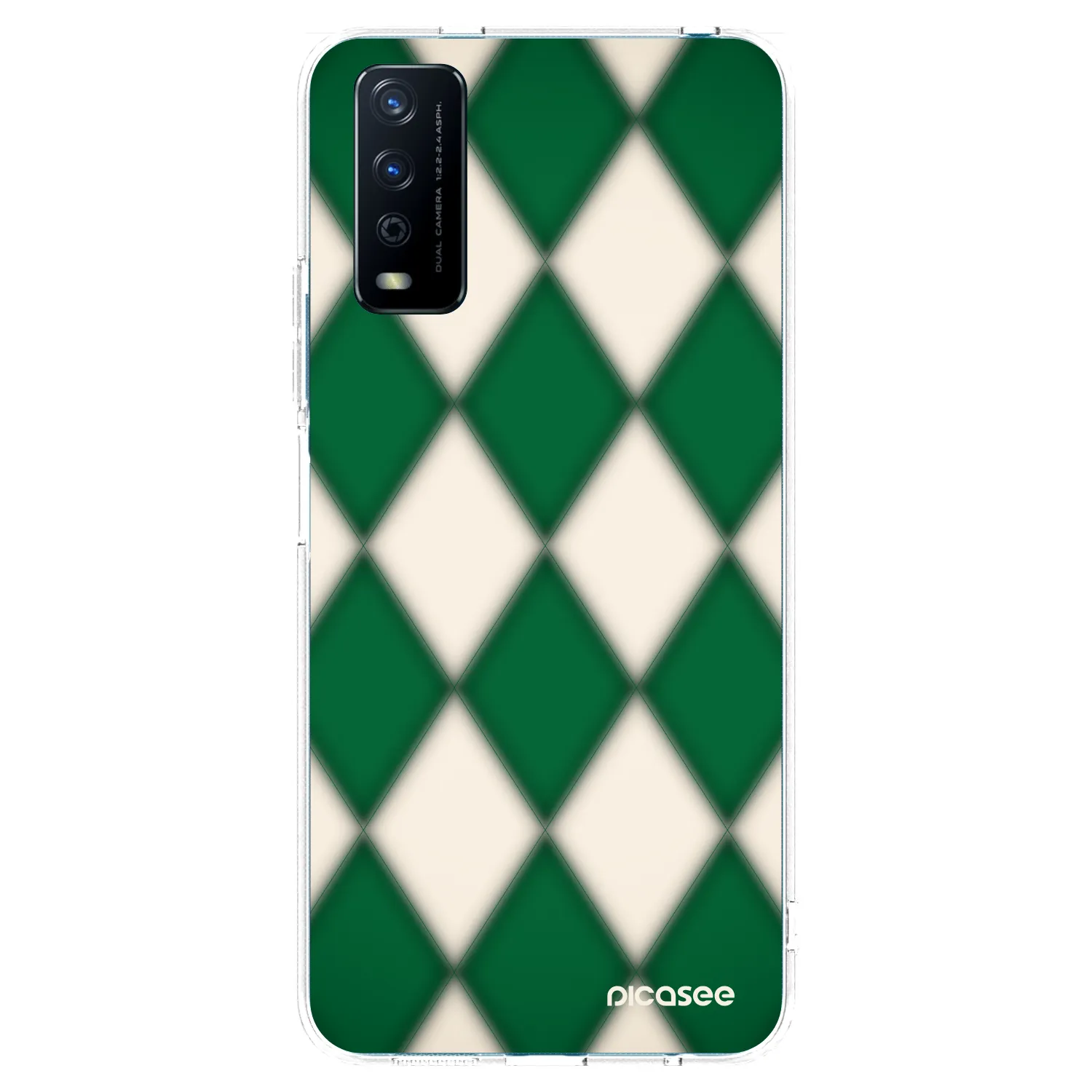 Picasee silikonowe przeźroczyste etui na Vivo Y11s - Emerald Diamond