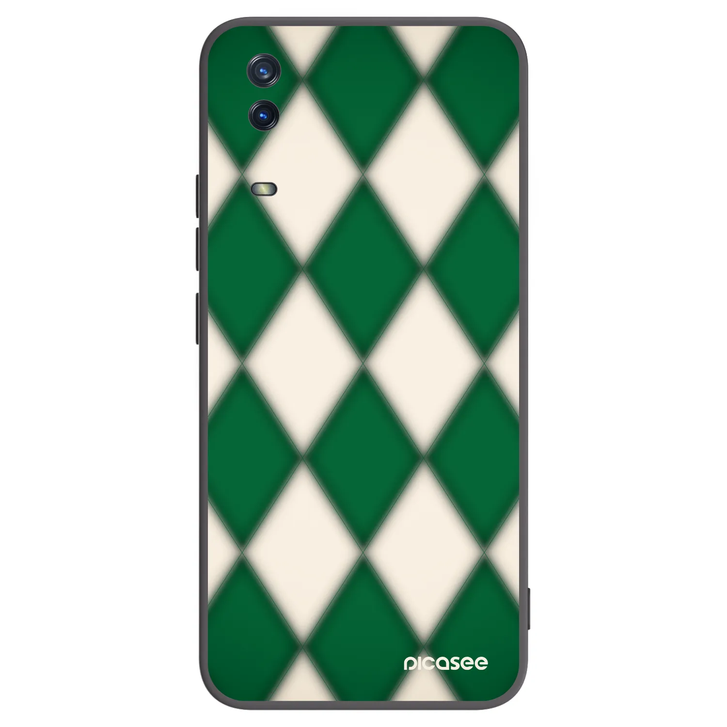 Picasee silikonowe czarne etui na Vivo Y11s - Emerald Diamond