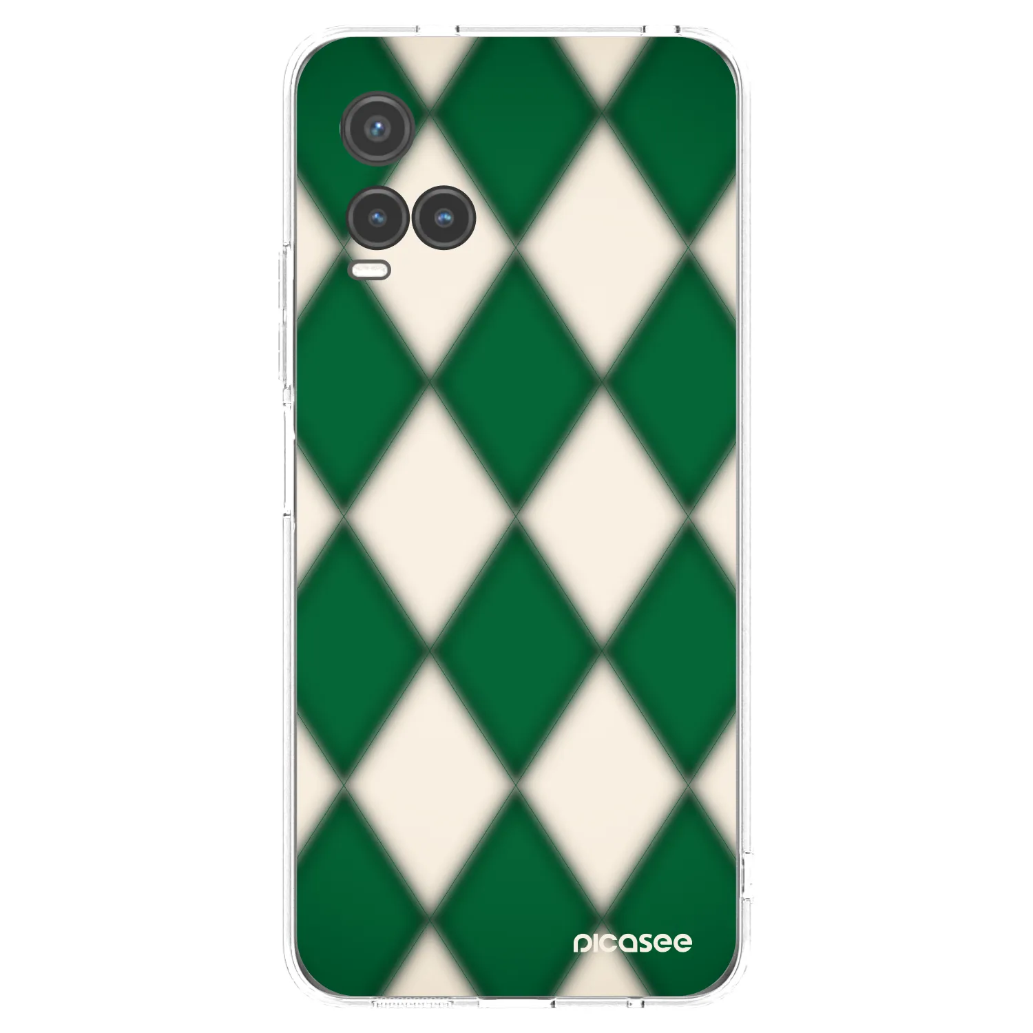 Picasee silikonowe przeźroczyste etui na Vivo Y33s - Emerald Diamond