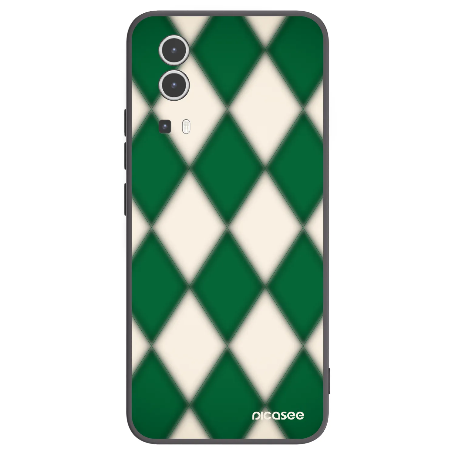 Picasee silikonowe czarne etui na Vivo Y72 5G - Emerald Diamond