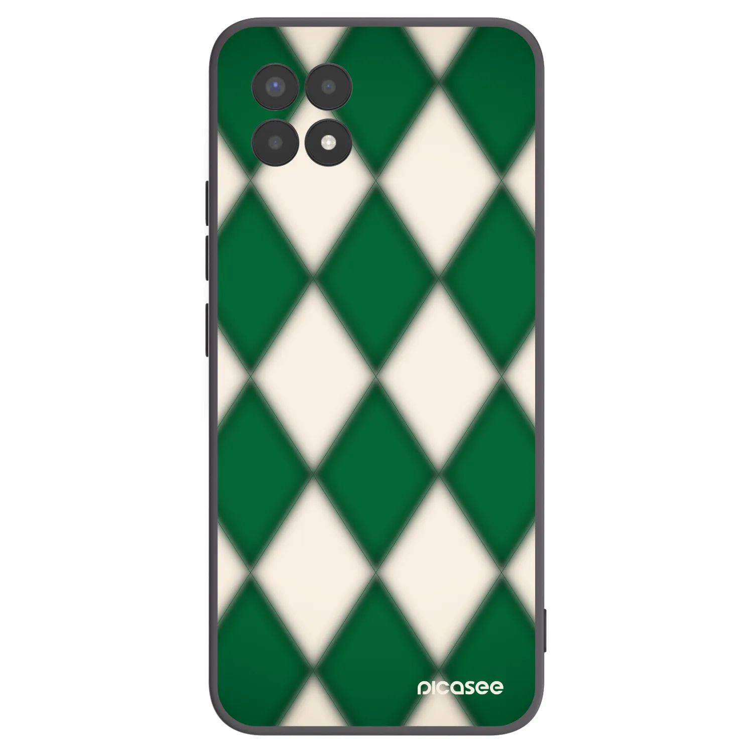 Picasee silikonowe czarne etui na Realme 8i - Emerald Diamond