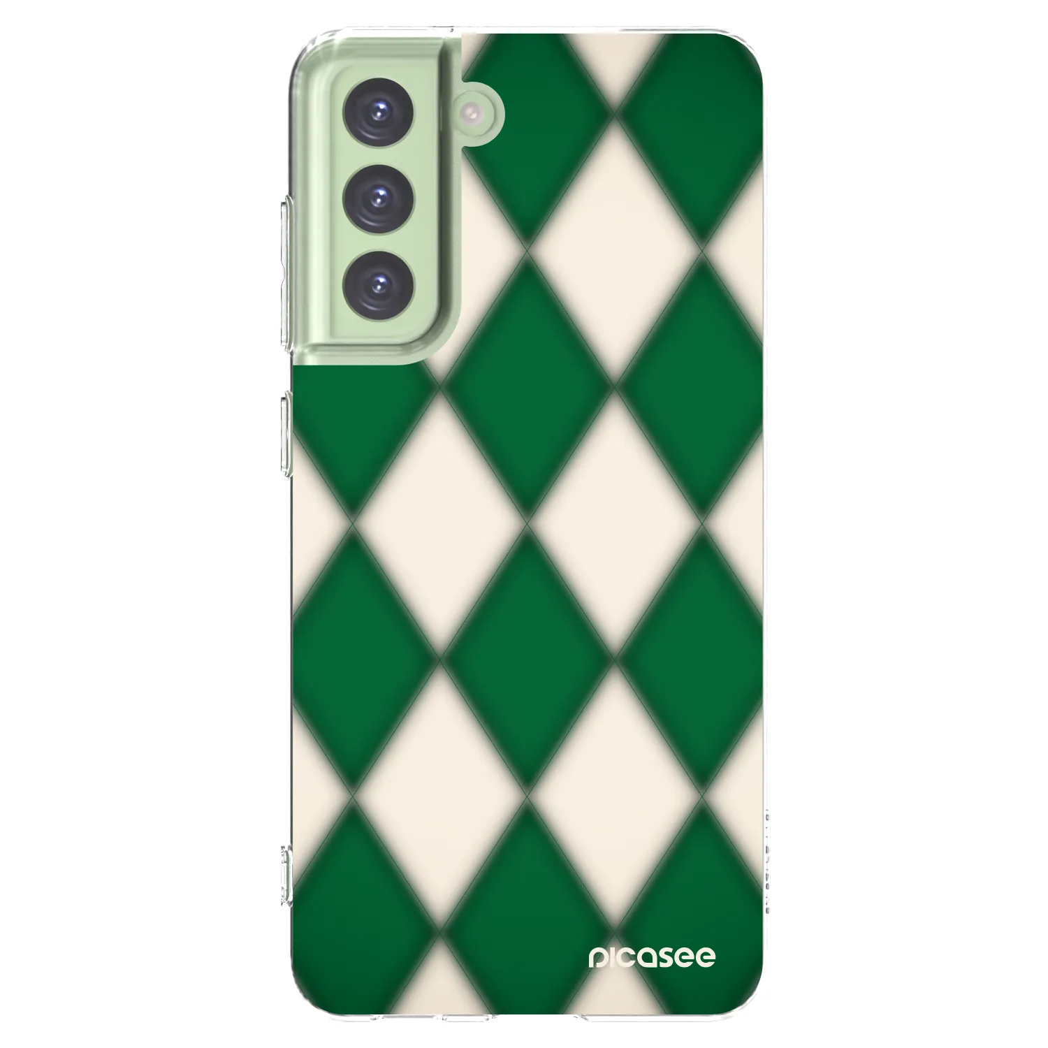 Picasee silikonowe przeźroczyste etui na Samsung Galaxy S21 FE 5G - Emerald Diamond