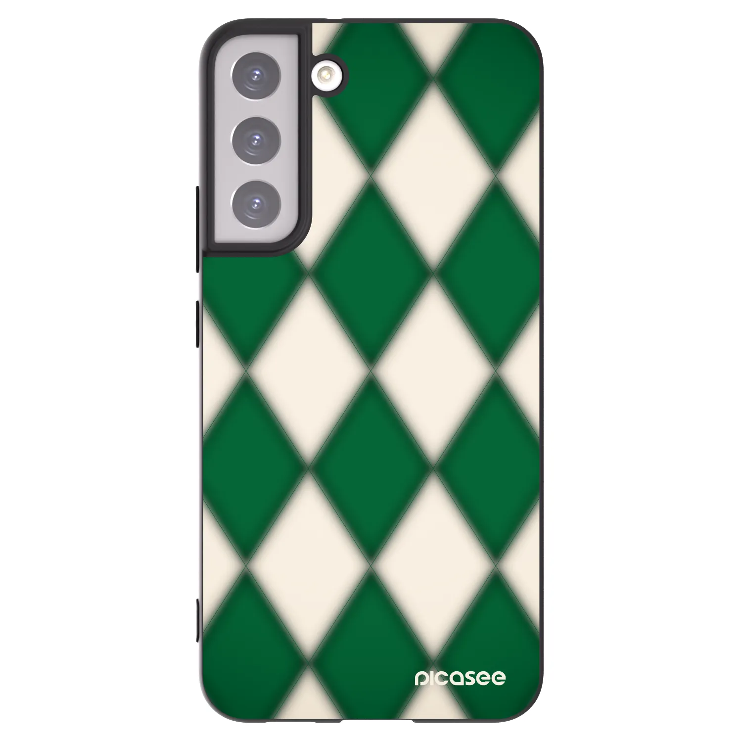 Picasee silikonowe czarne etui na Samsung Galaxy S22+ 5G - Emerald Diamond