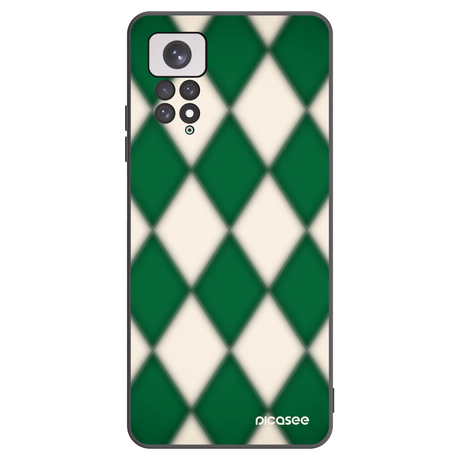 Picasee silikonowe czarne etui na Xiaomi Redmi Note 11 - Emerald Diamond