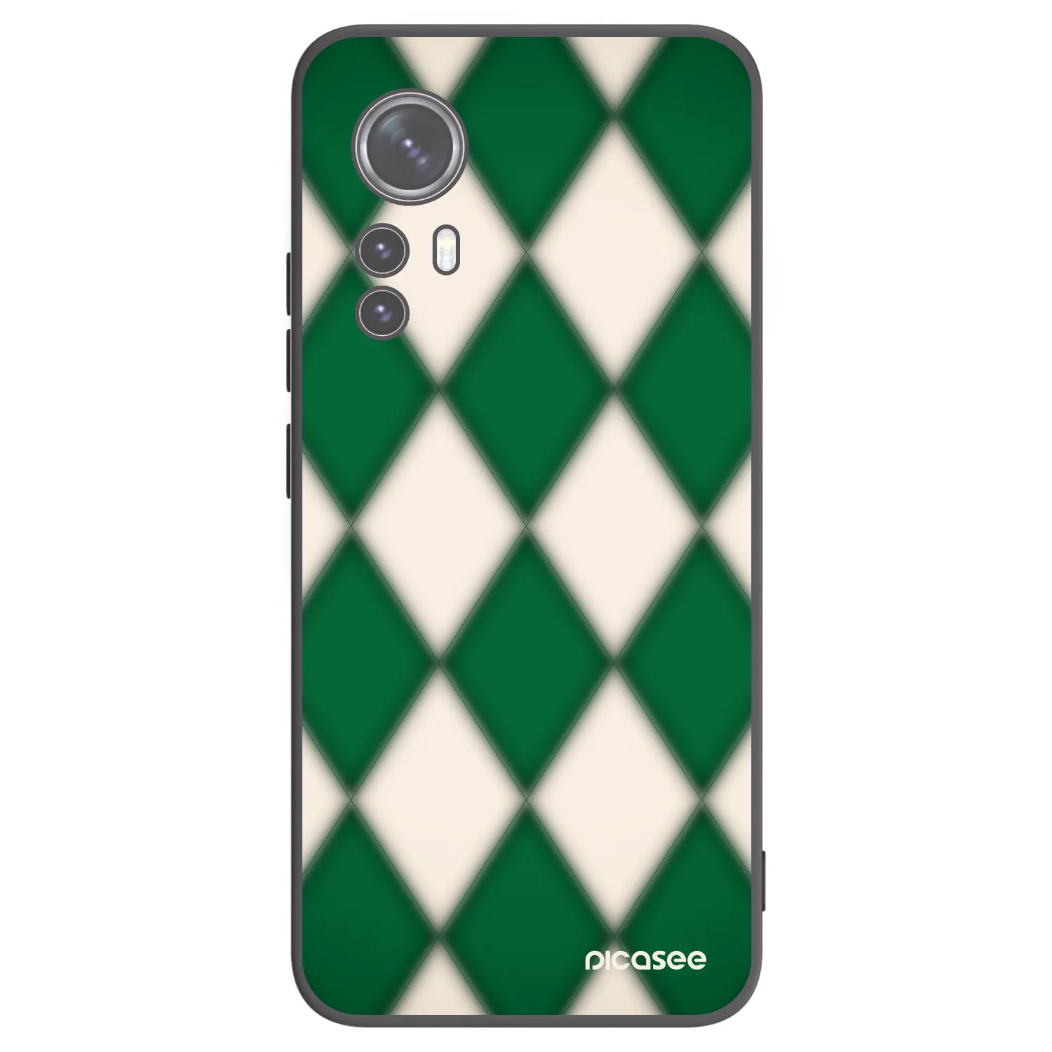 Picasee silikonowe czarne etui na Xiaomi 12 - Emerald Diamond