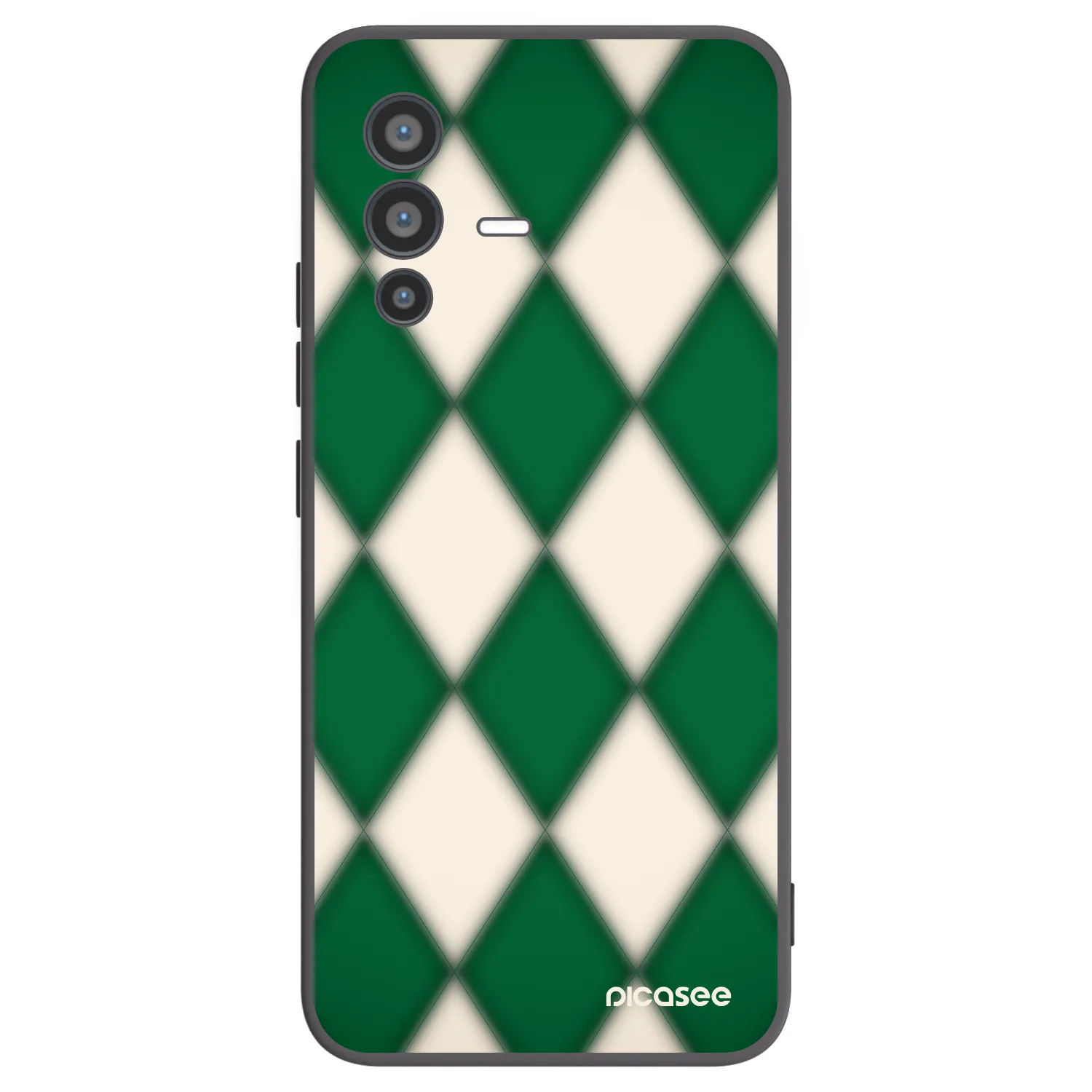 Picasee silikonowe czarne etui na Vivo V23 5G - Emerald Diamond