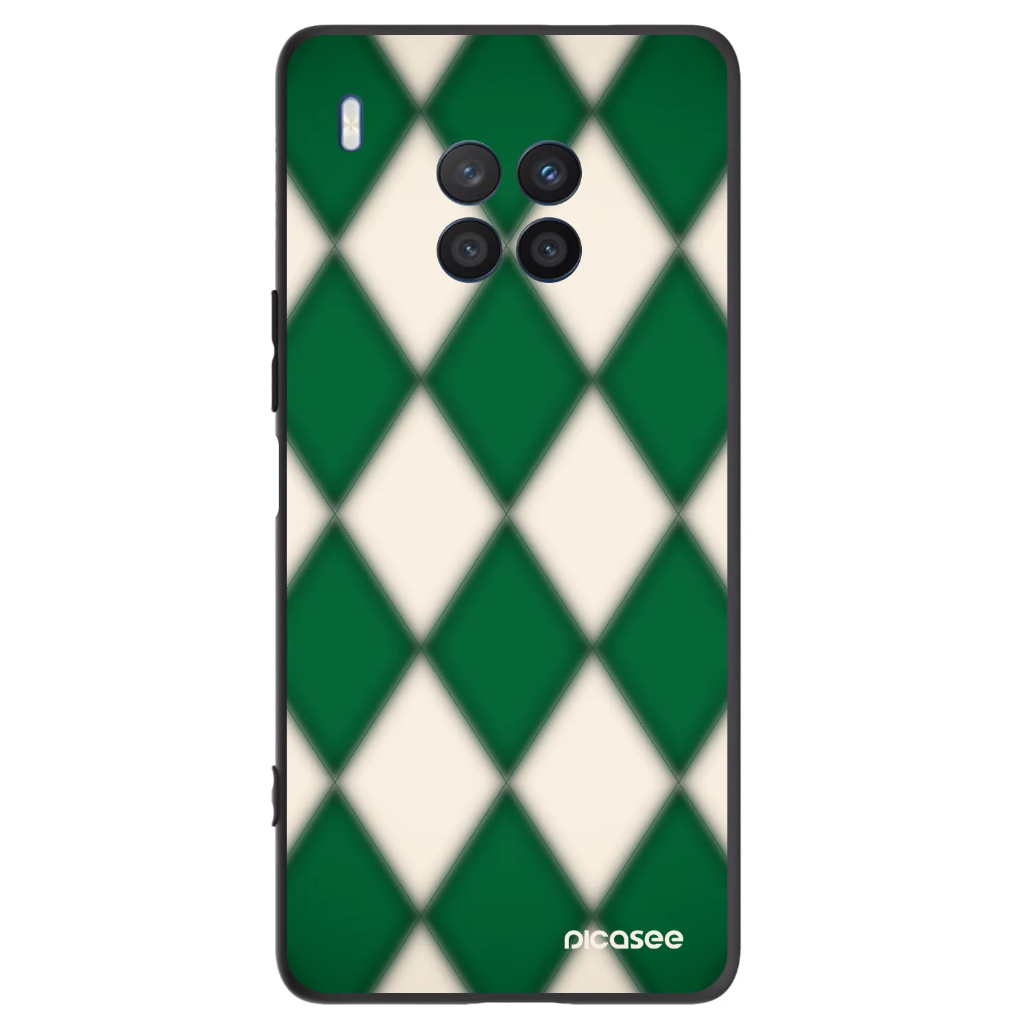 Picasee silikonowe czarne etui na Honor 50 Lite - Emerald Diamond