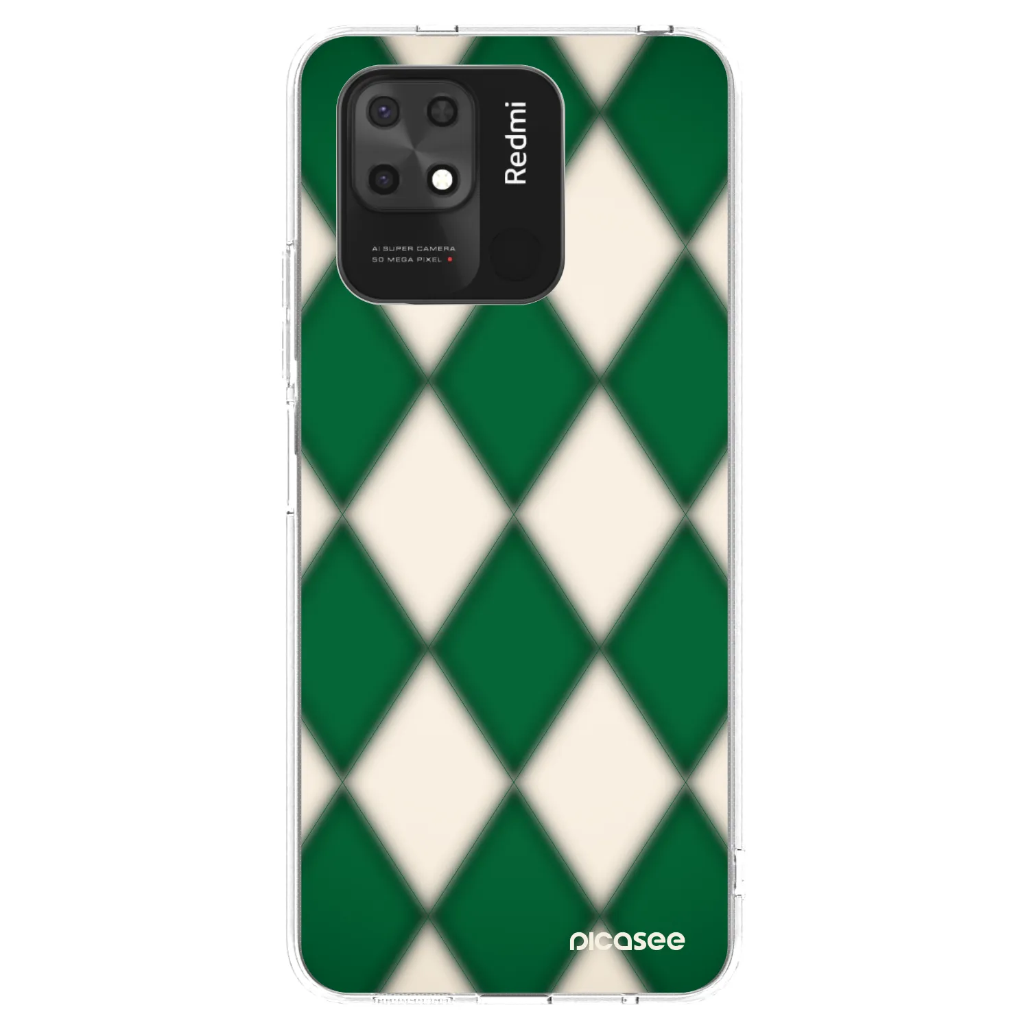 Picasee silikonowe przeźroczyste etui na Xiaomi Redmi 10C - Emerald Diamond