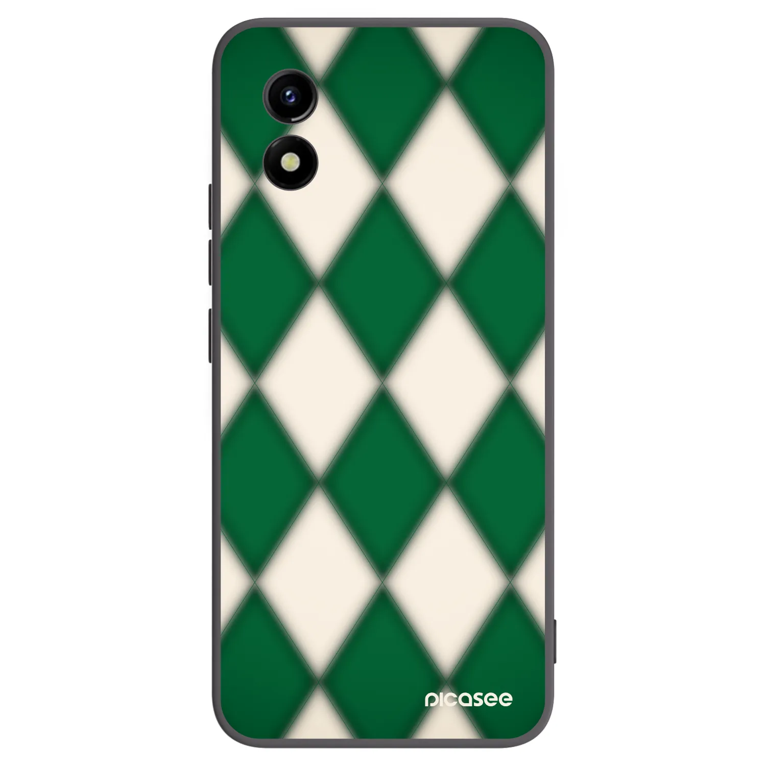 Picasee silikonowe czarne etui na Vivo Y01 - Emerald Diamond