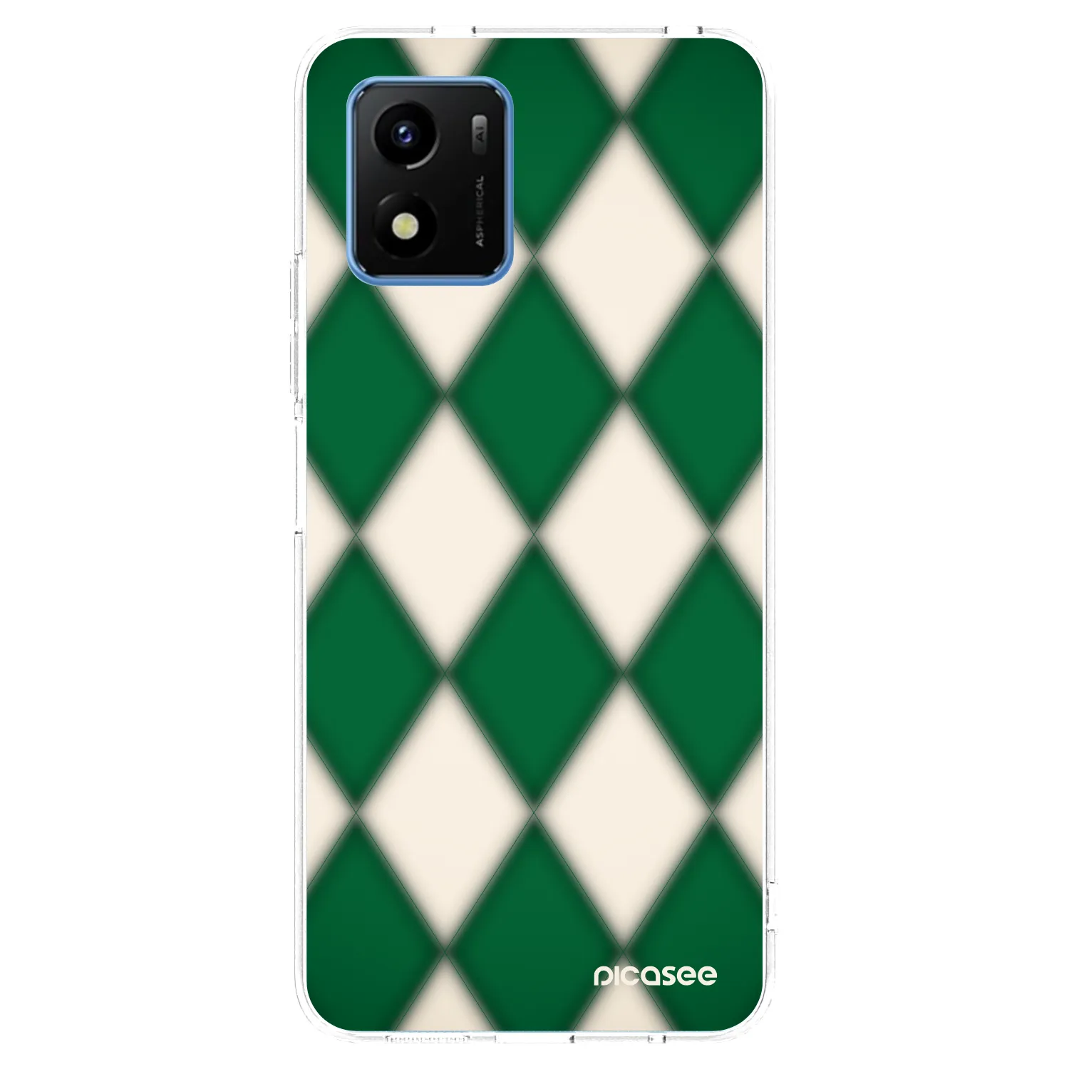 Picasee silikonowe przeźroczyste etui na Vivo Y01 - Emerald Diamond