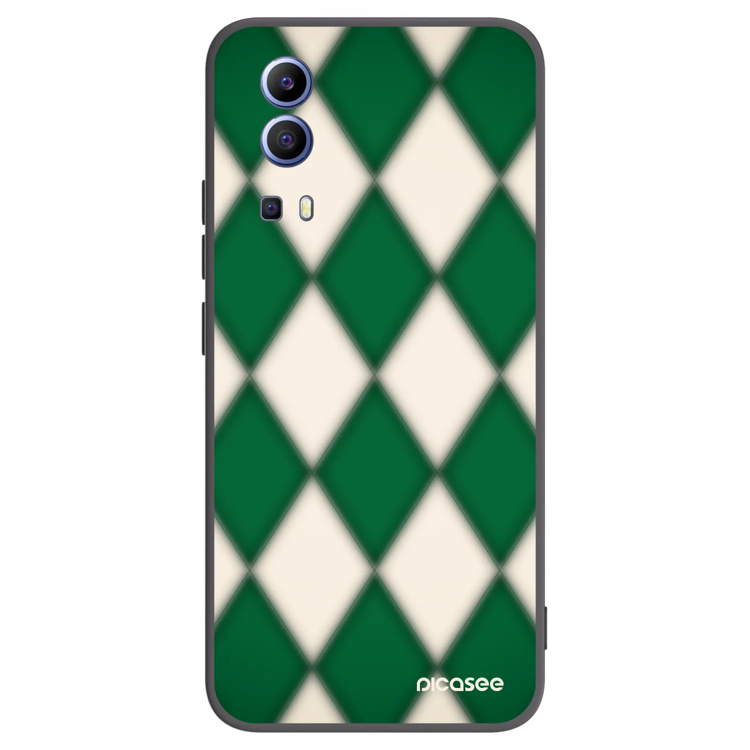 Picasee silikonowe czarne etui na Vivo Y52 5G - Emerald Diamond