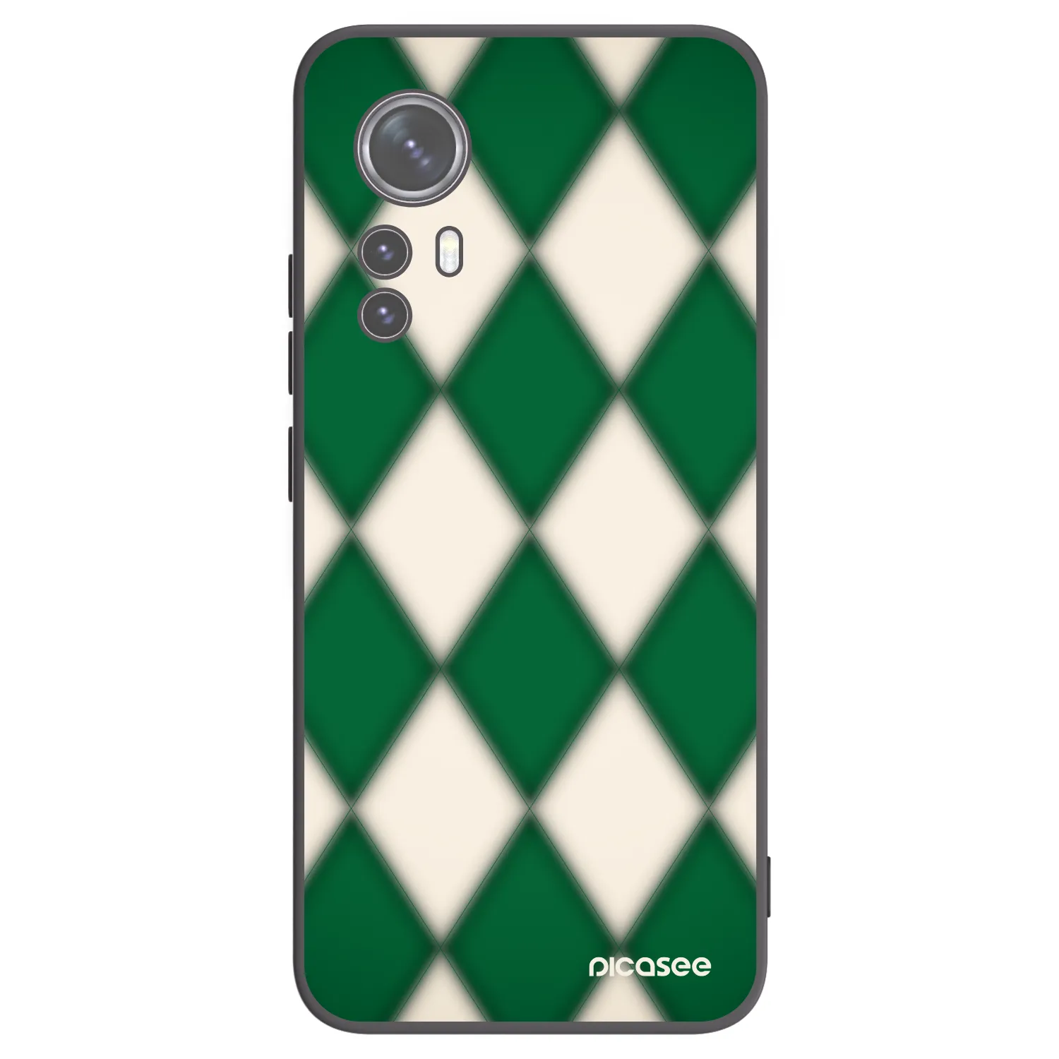 Picasee silikonowe czarne etui na Xiaomi 12X - Emerald Diamond