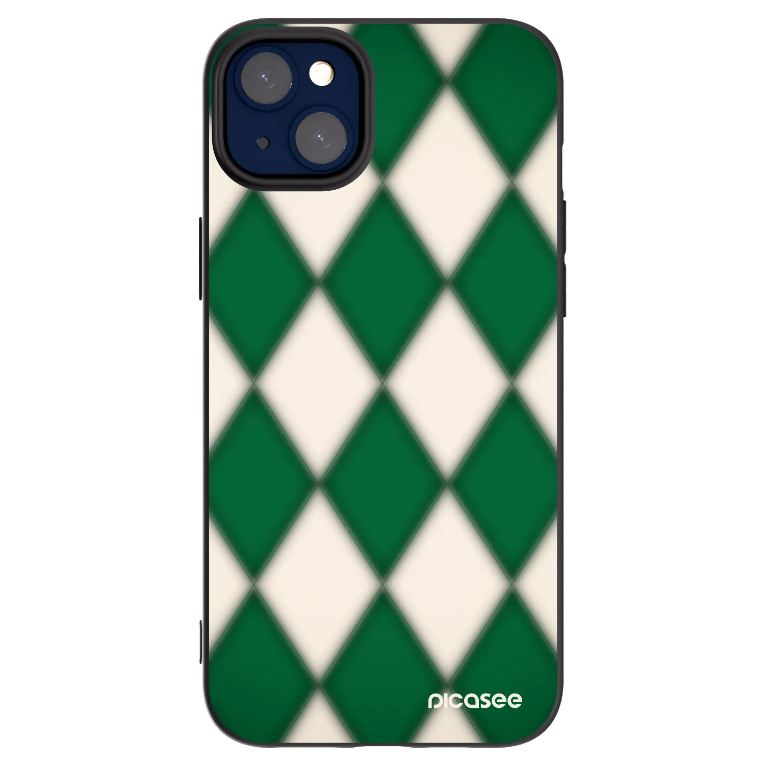 Picasee silikonowe czarne etui na Apple iPhone 14 Plus - Emerald Diamond