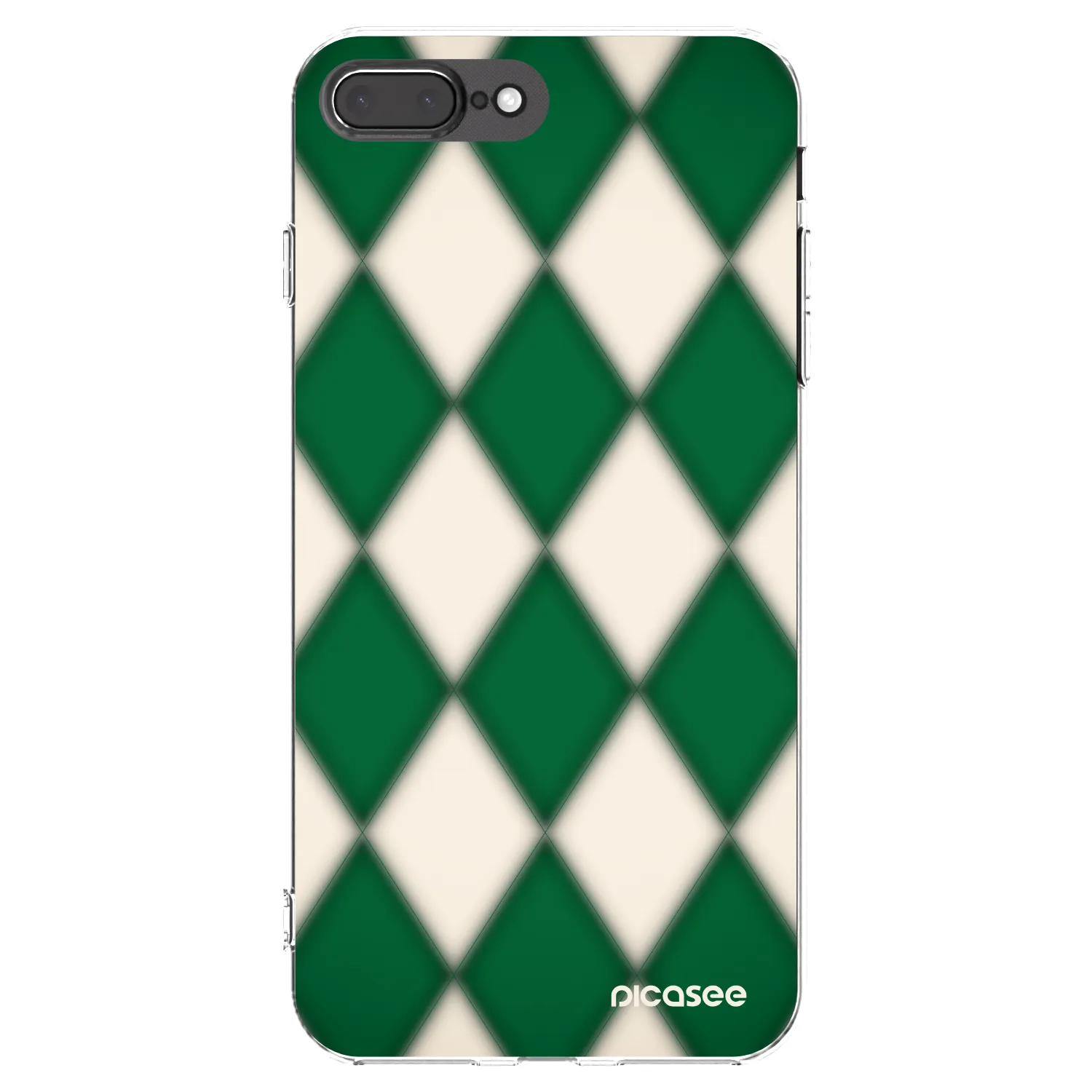 Picasee silikonowe przeźroczyste etui na Apple iPhone 8 Plus - Emerald Diamond
