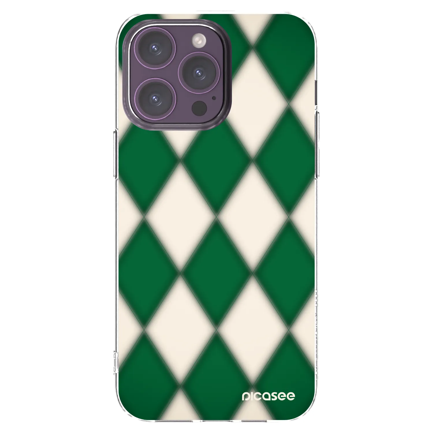 Picasee silikonowe przeźroczyste etui na Apple iPhone 14 Pro Max - Emerald Diamond