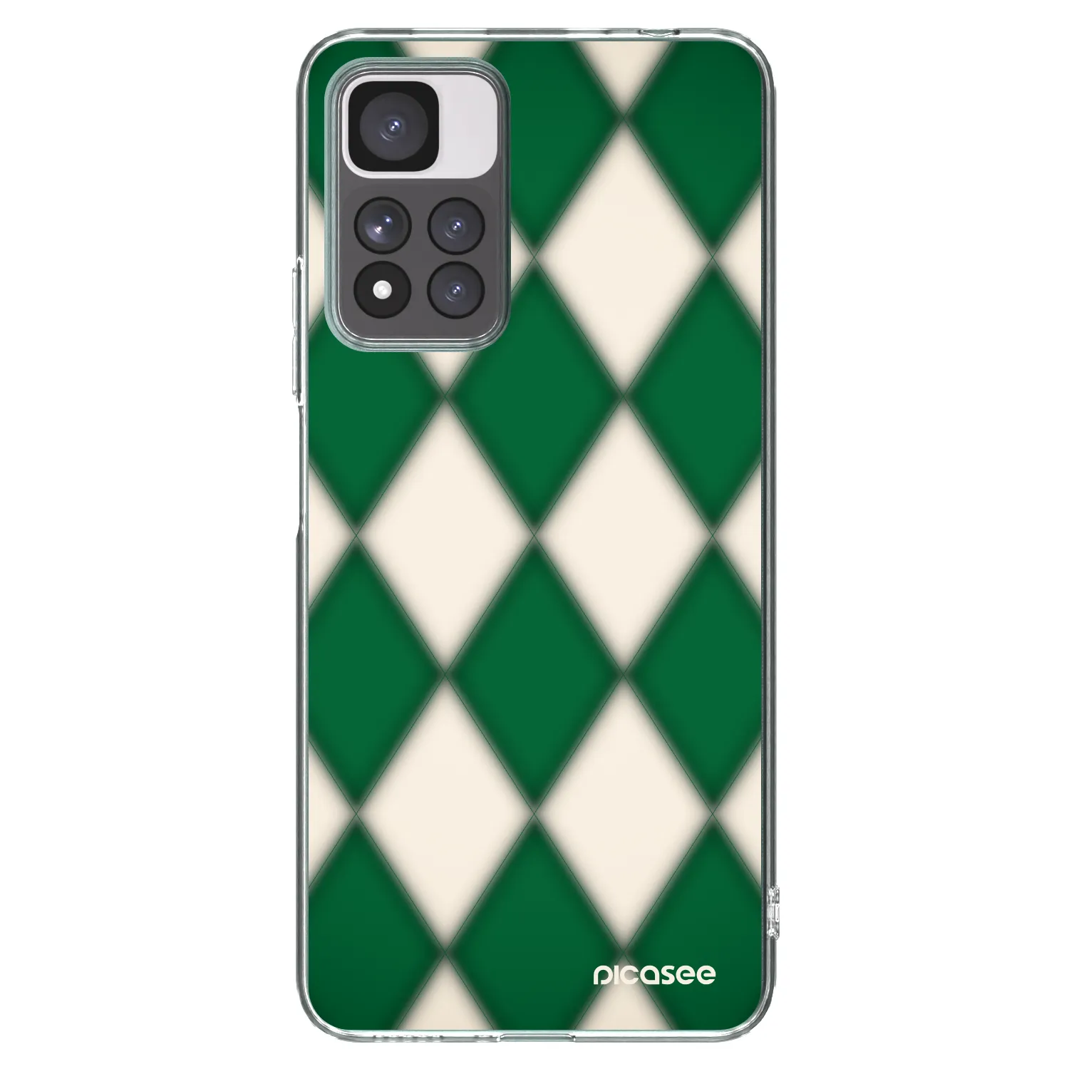 Picasee silikonowe przeźroczyste etui na Xiaomi Redmi Note 11 Pro+ 5G - Emerald Diamond