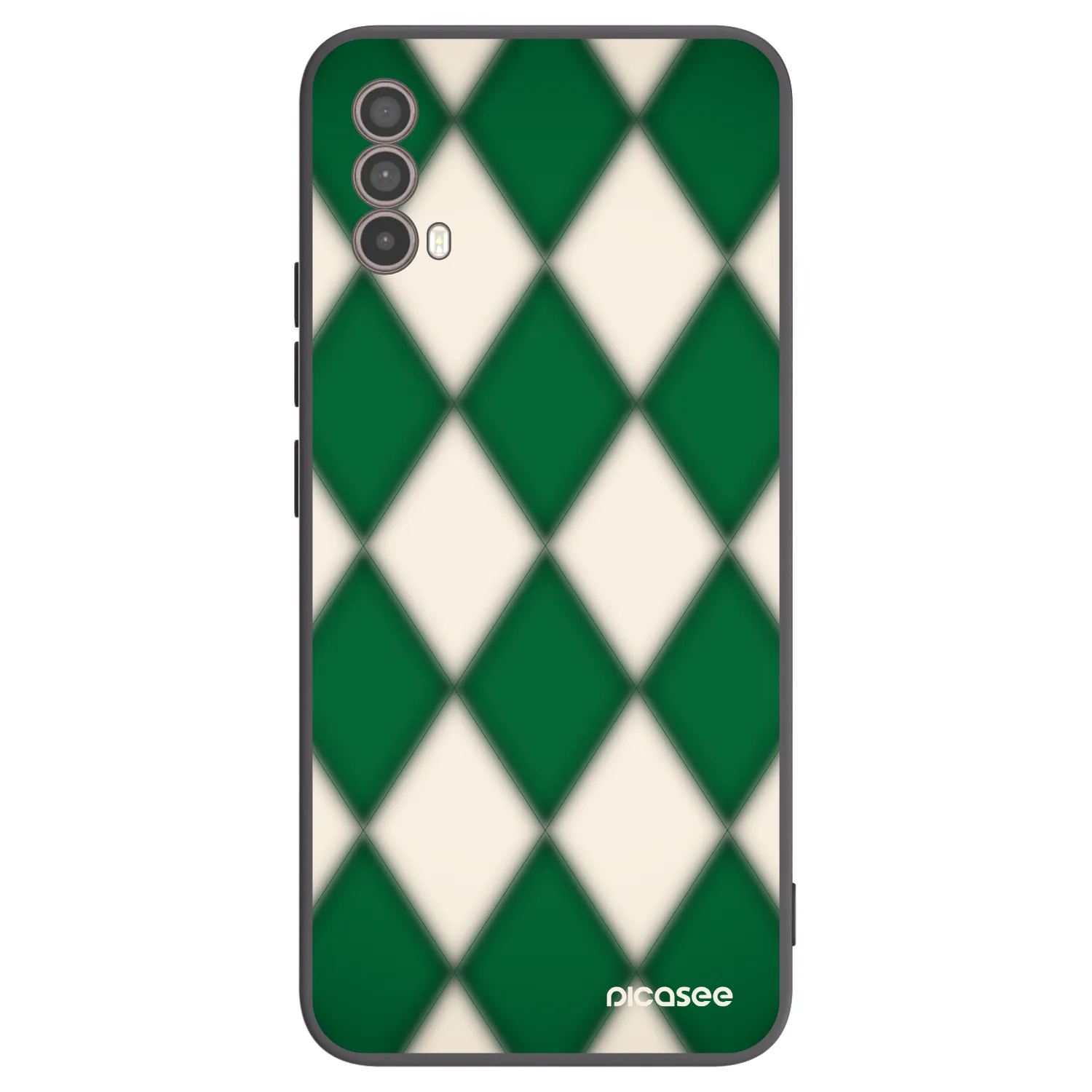 Picasee silikonowe czarne etui na Motorola Moto E40 - Emerald Diamond