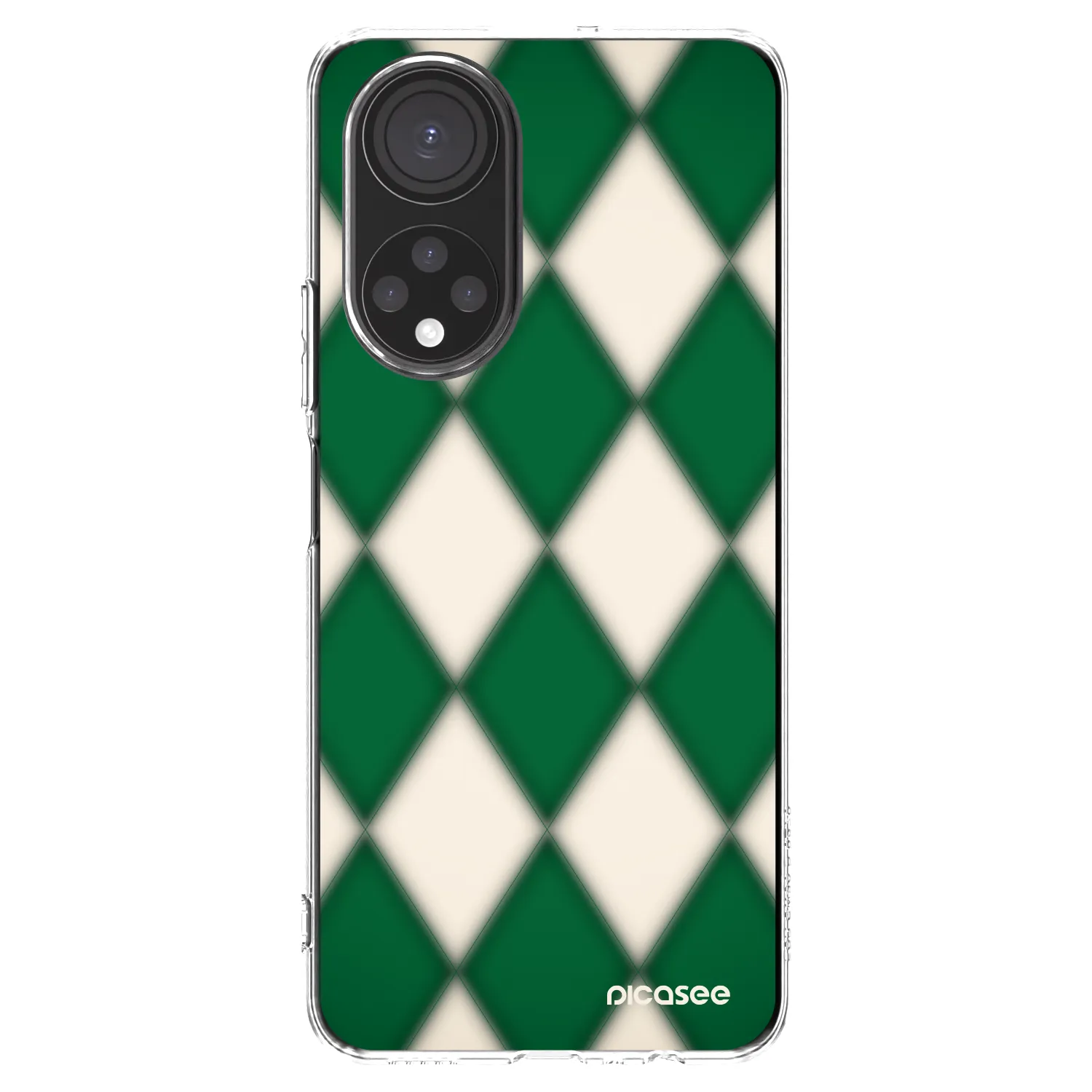 Picasee silikonowe przeźroczyste etui na Honor X7 - Emerald Diamond