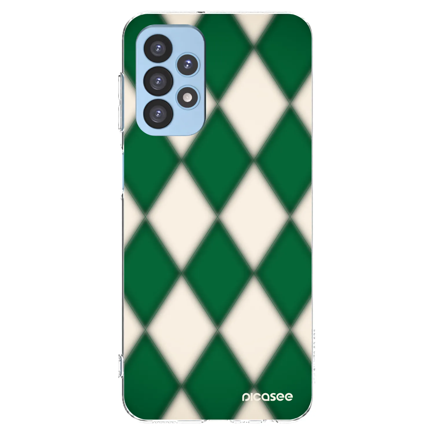Picasee silikonowe przeźroczyste etui na Samsung Galaxy A23 A235F 4G - Emerald Diamond