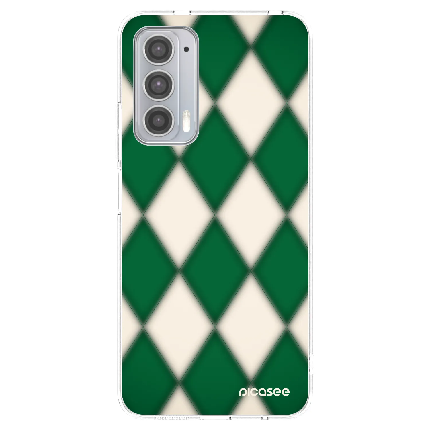 Picasee silikonowe przeźroczyste etui na Motorola Edge 20 - Emerald Diamond