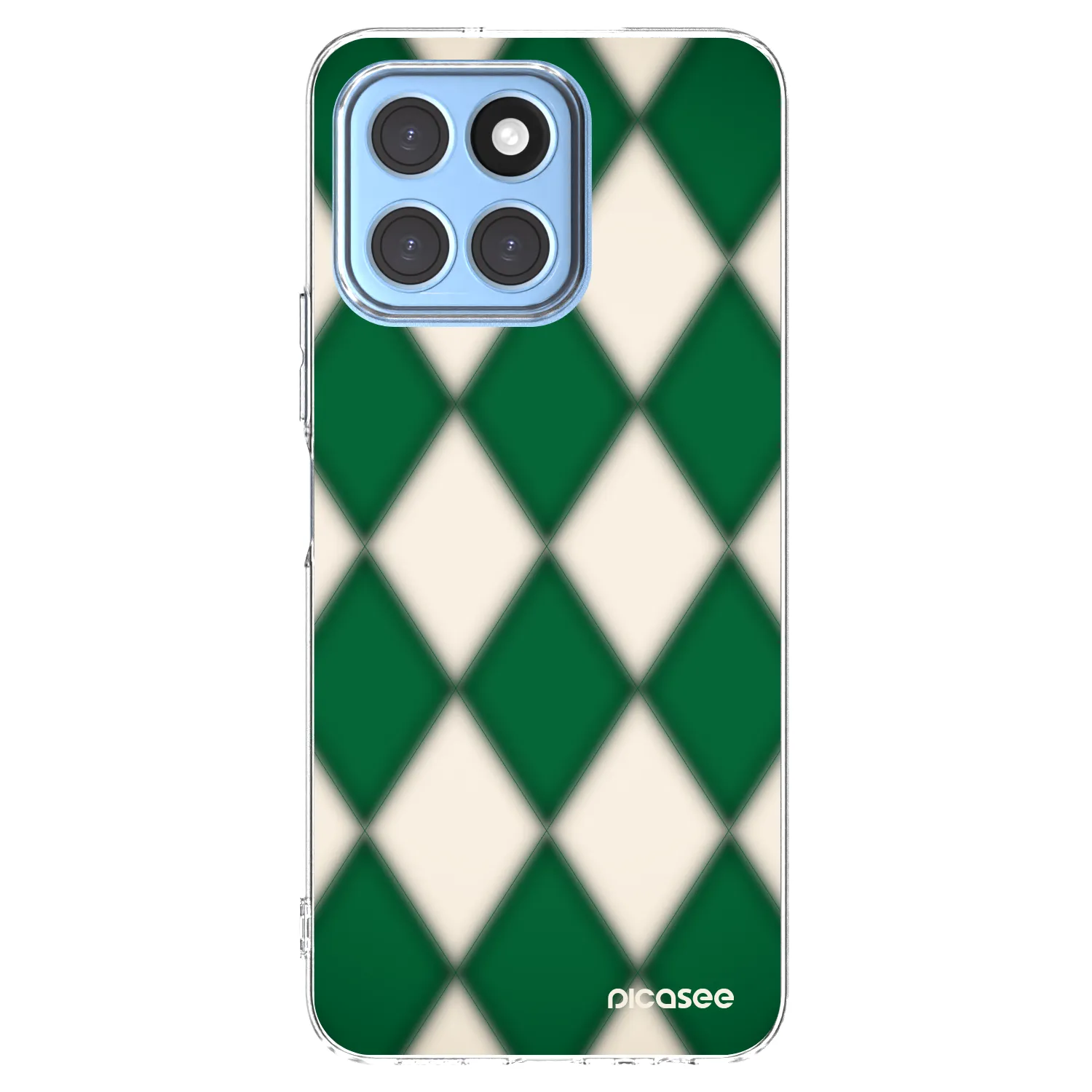 Picasee silikonowe przeźroczyste etui na Honor X8 5G - Emerald Diamond