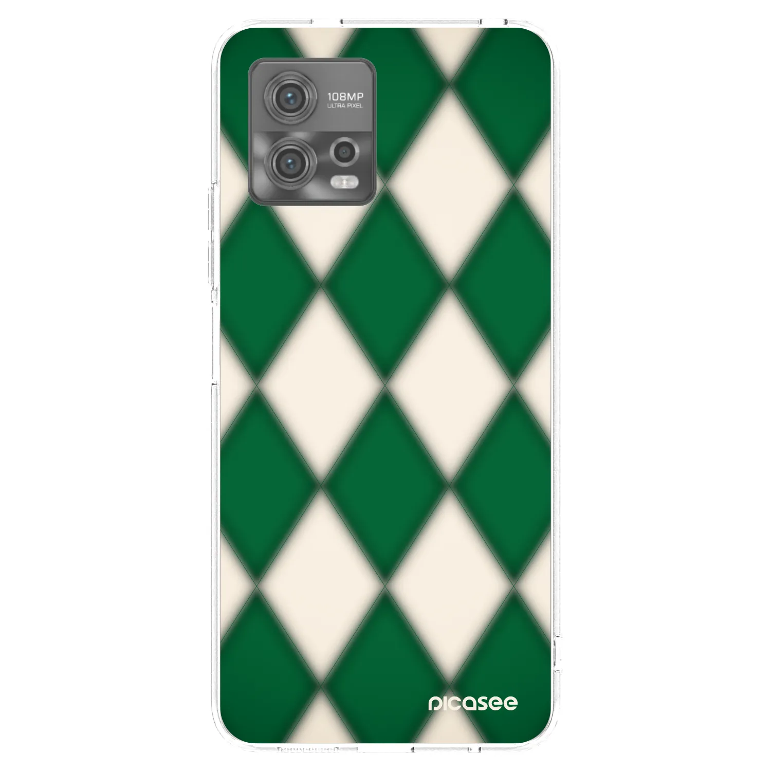 Picasee silikonowe przeźroczyste etui na Motorola Moto G72 - Emerald Diamond