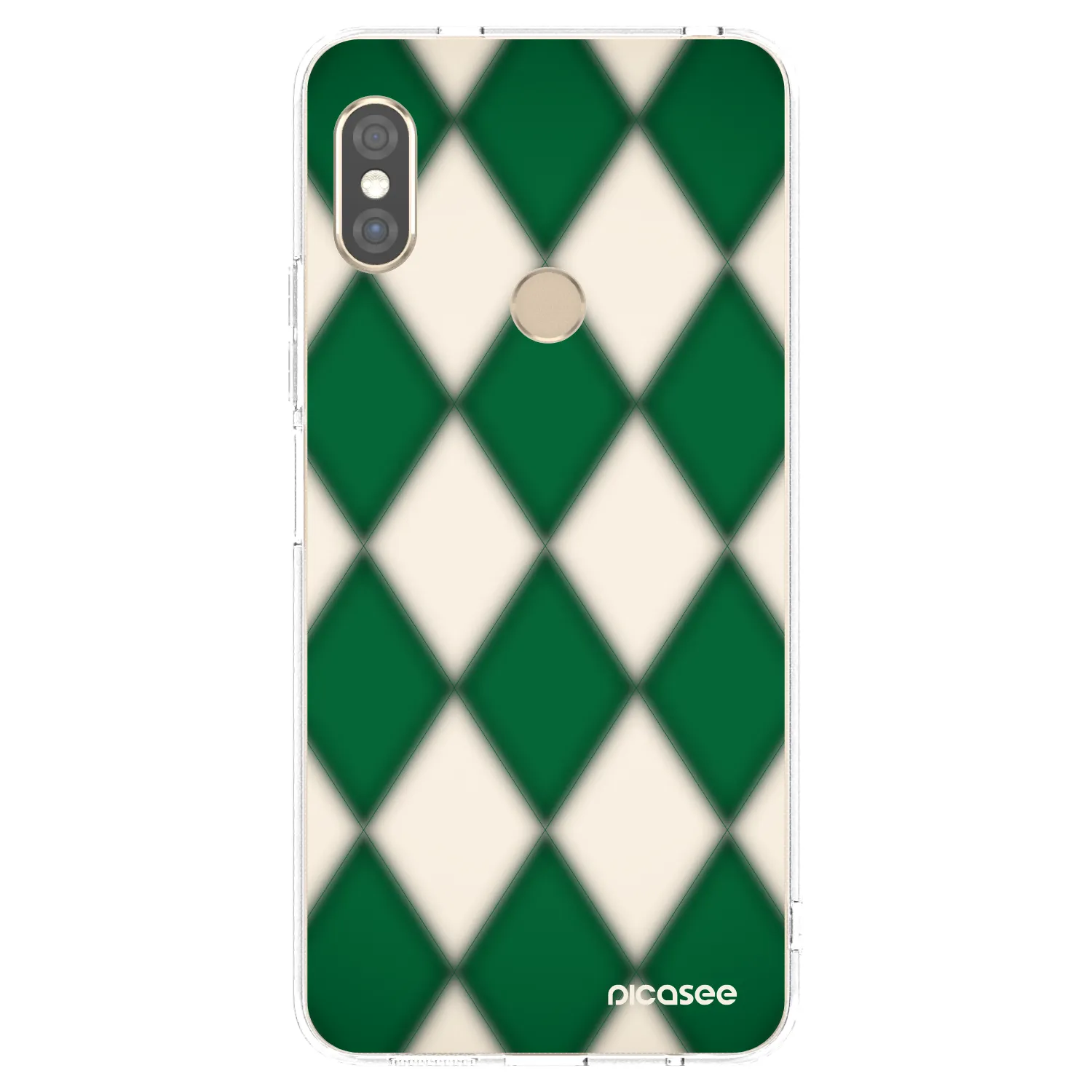 Picasee silikonowe przeźroczyste etui na Xiaomi Redmi Note 5 Global - Emerald Diamond