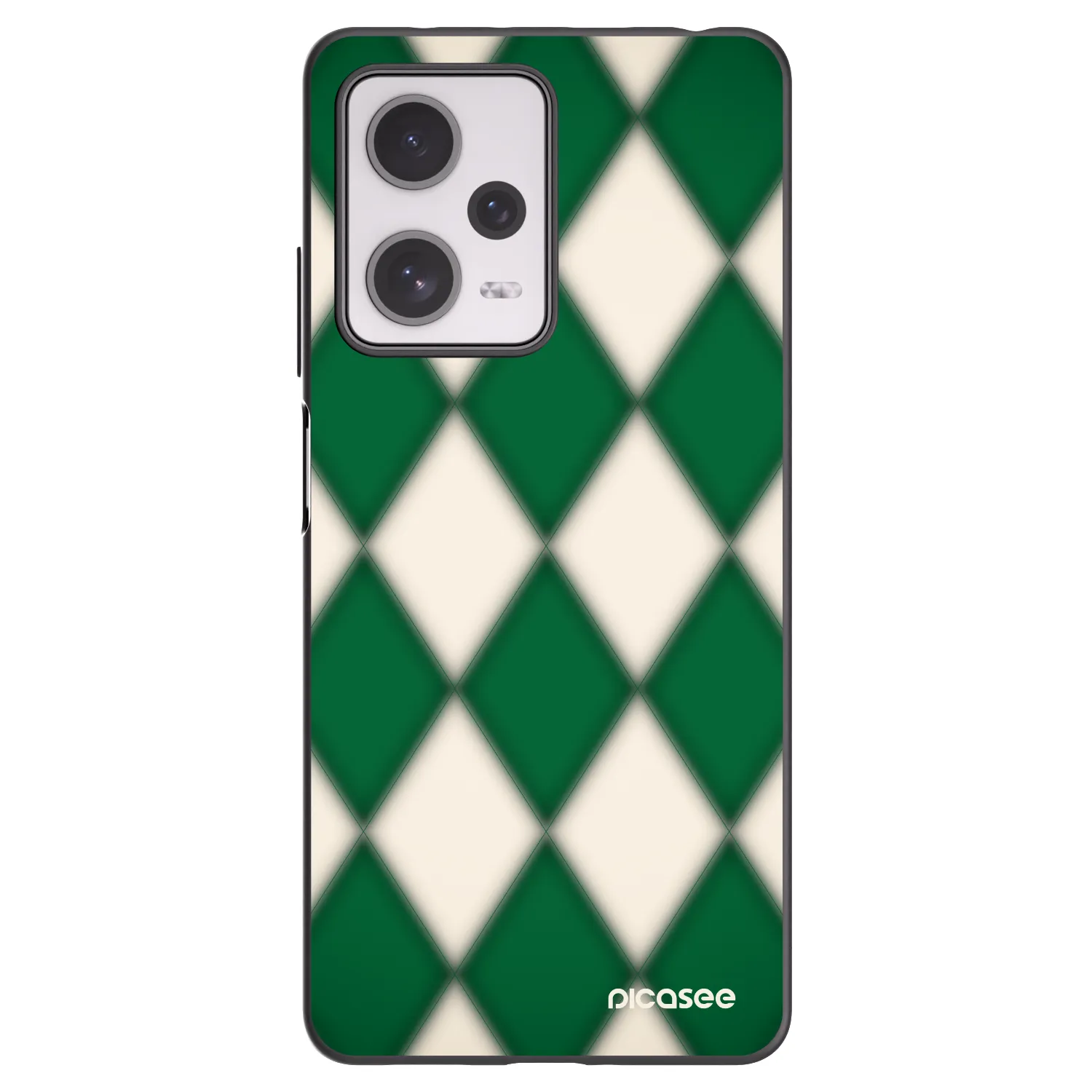 Picasee silikonowe czarne etui na Xiaomi Redmi Note 12 Pro+ 5G - Emerald Diamond