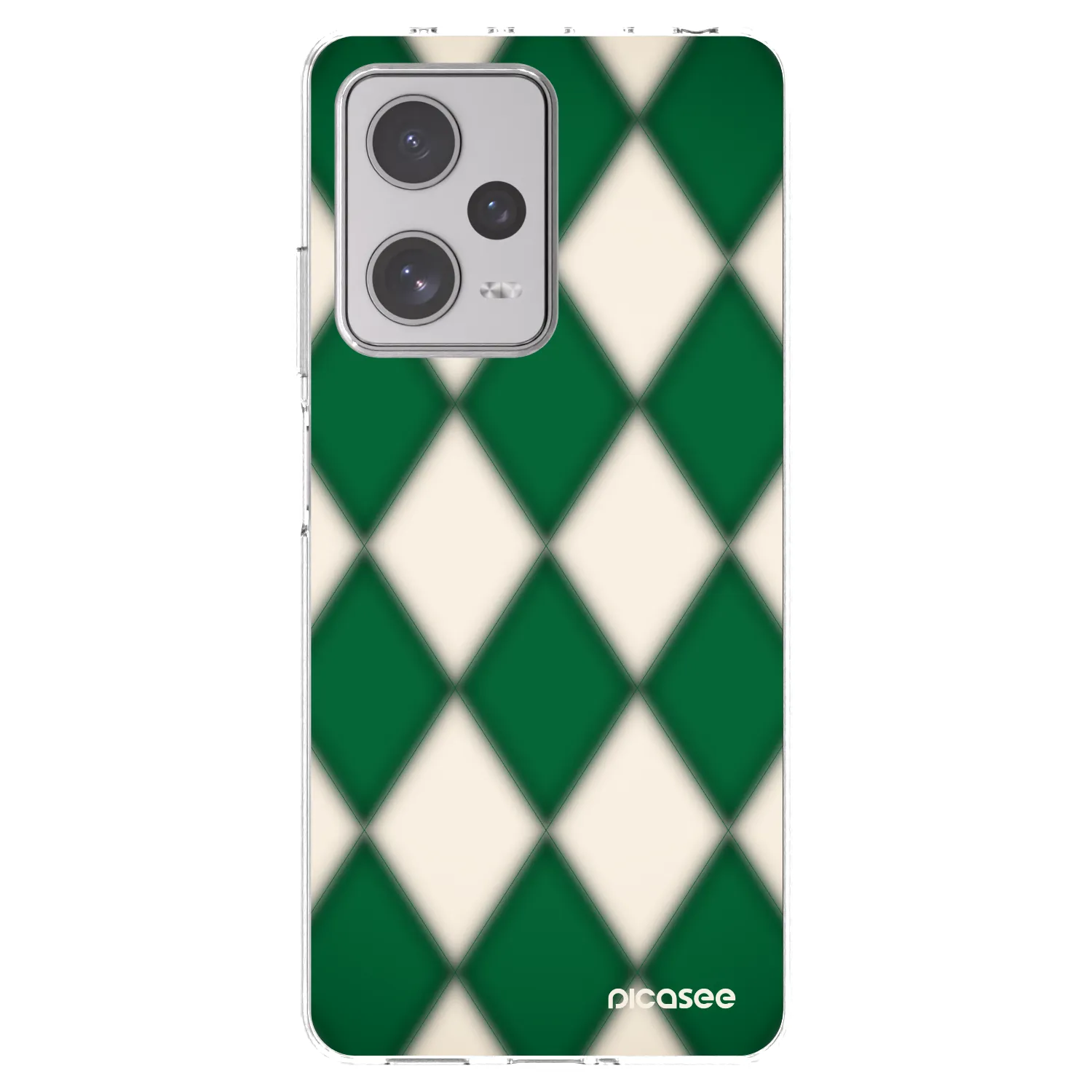 Picasee silikonowe przeźroczyste etui na Xiaomi Redmi Note 12 Pro+ 5G - Emerald Diamond