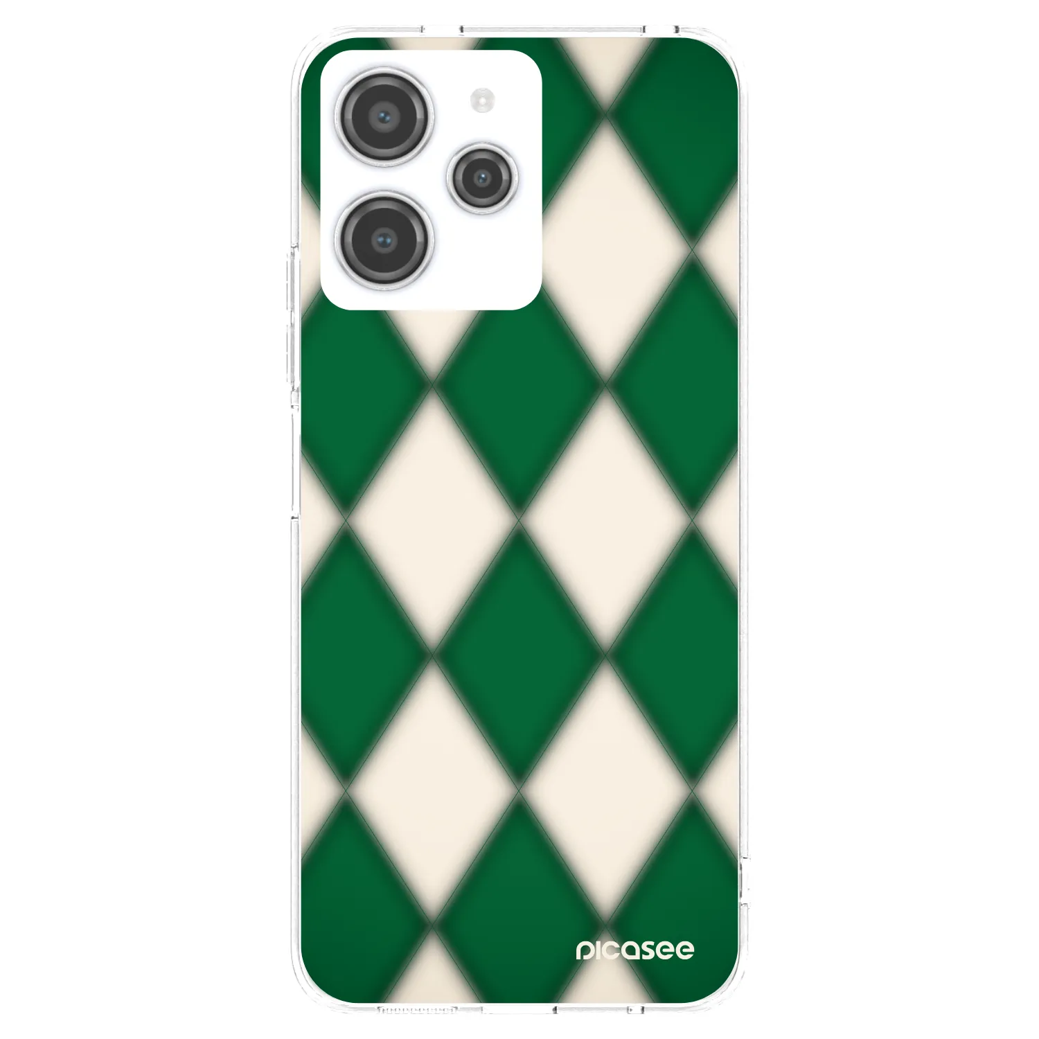 Picasee silikonowe przeźroczyste etui na Xiaomi Redmi 12 4G - Emerald Diamond