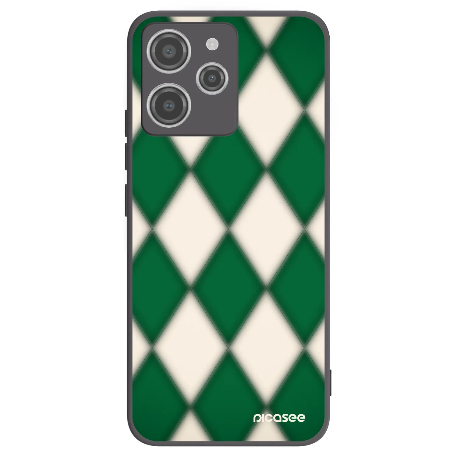 Picasee silikonowe czarne etui na Xiaomi Redmi 12 4G - Emerald Diamond