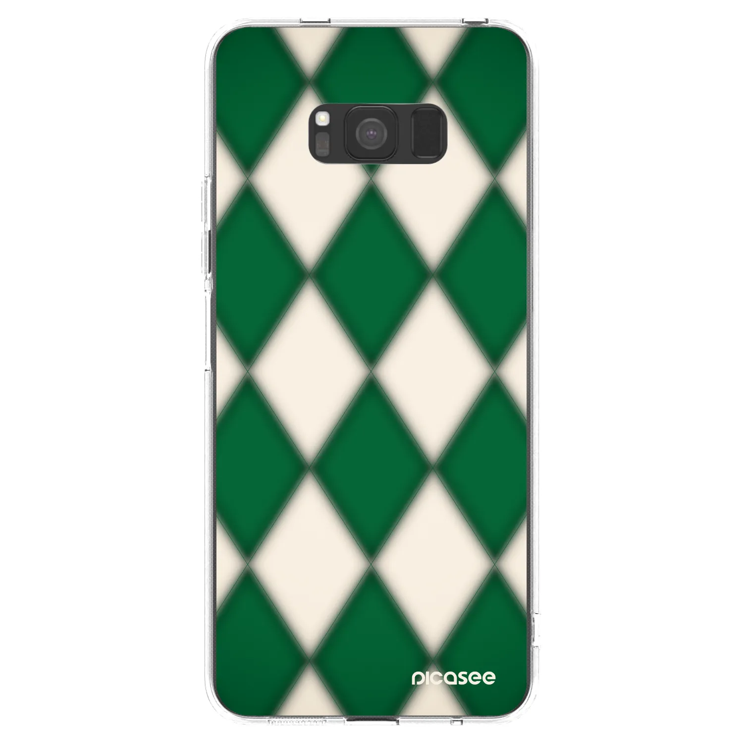 Picasee silikonowe przeźroczyste etui na Samsung Galaxy S8 G950F - Emerald Diamond