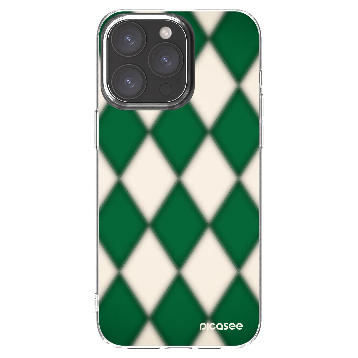 Picasee silikonowe przeźroczyste etui na Apple iPhone 15 Pro Max - Emerald Diamond