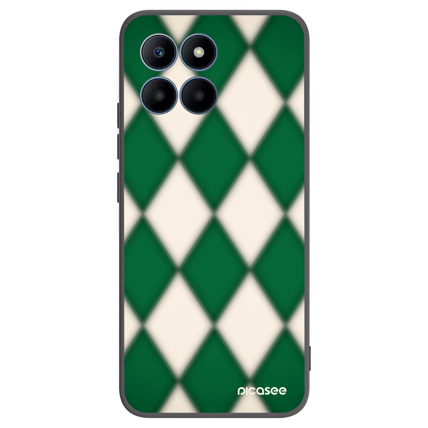 Picasee silikonowe czarne etui na Honor 70 Lite - Emerald Diamond