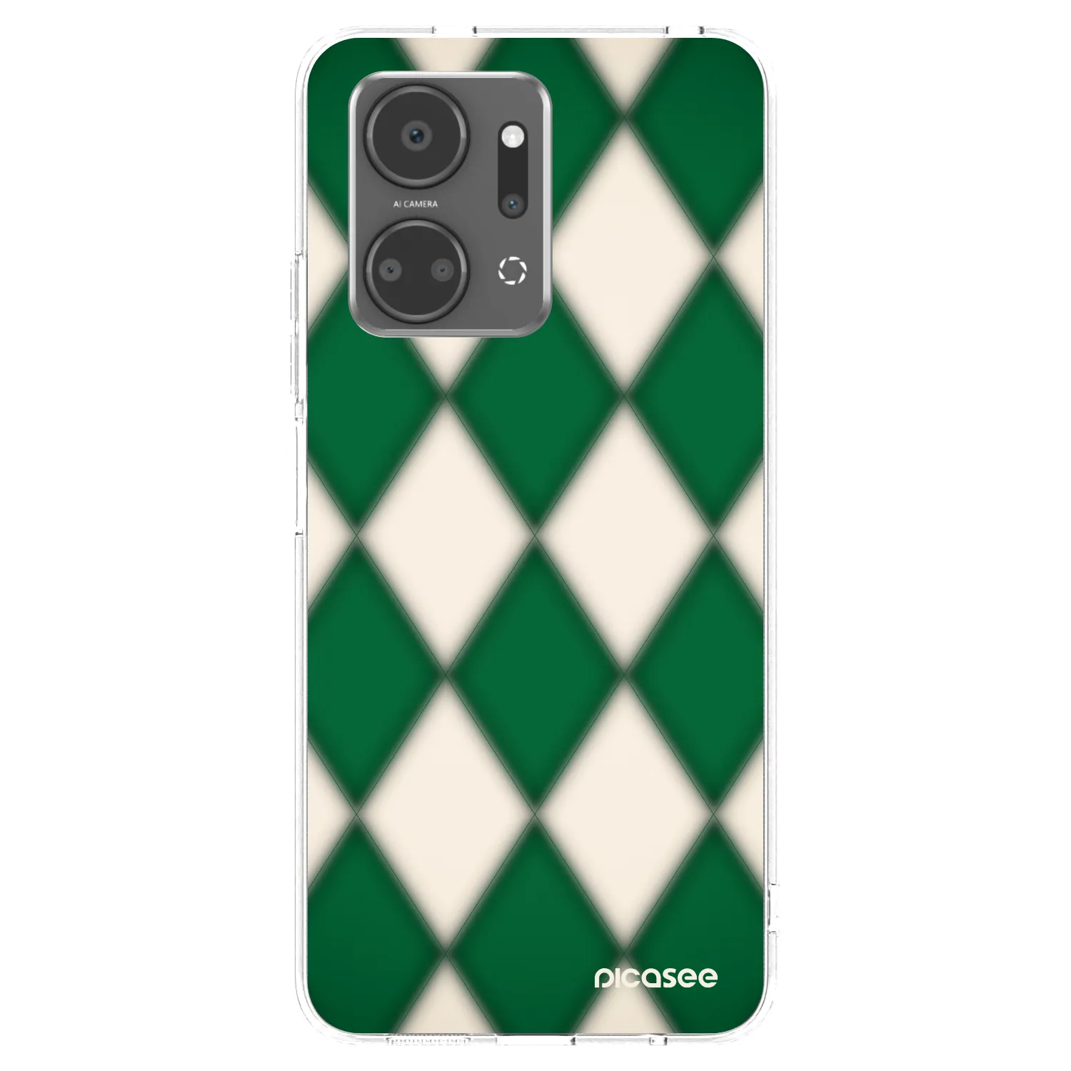 Picasee silikonowe przeźroczyste etui na Honor X7a - Emerald Diamond