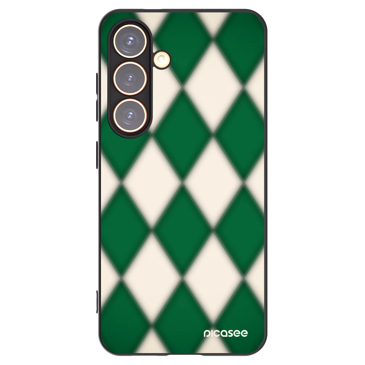 Picasee silikonowe czarne etui na Samsung Galaxy S24 S921B 5G - Emerald Diamond