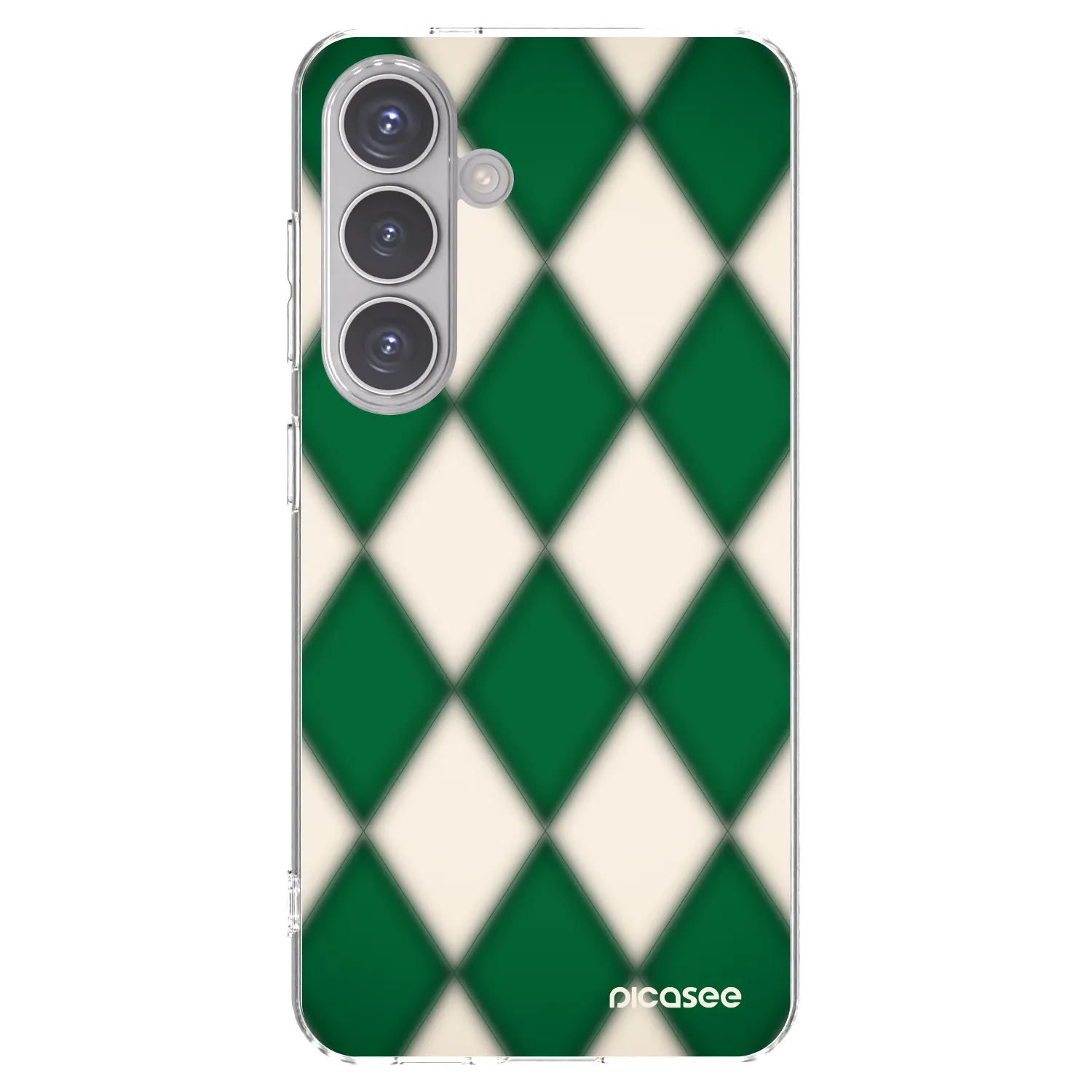 Picasee silikonowe przeźroczyste etui na Samsung Galaxy S24 S921B 5G - Emerald Diamond