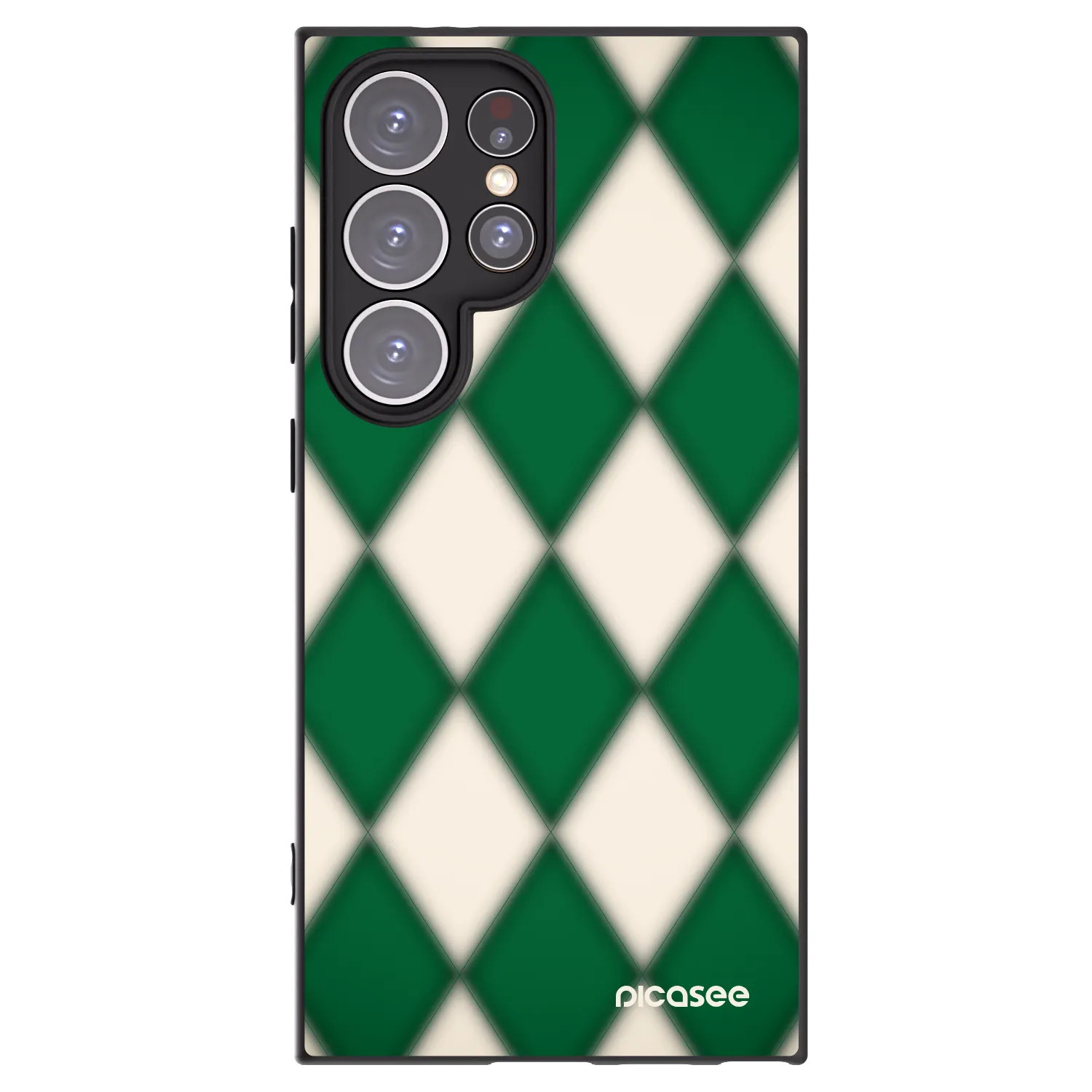 Picasee silikonowe czarne etui na Samsung Galaxy S24 Ultra S928B 5G - Emerald Diamond