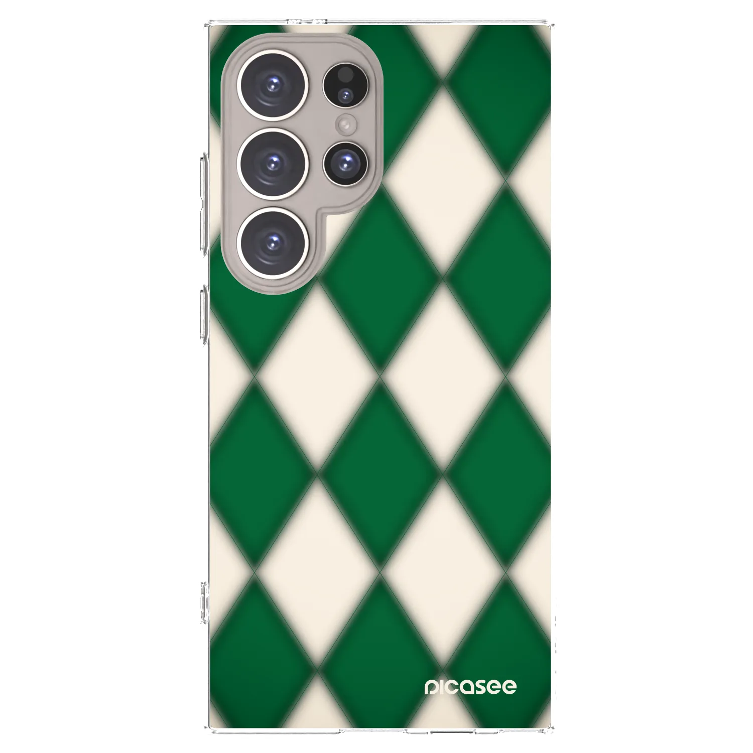 Picasee silikonowe przeźroczyste etui na Samsung Galaxy S24 Ultra S928B 5G - Emerald Diamond