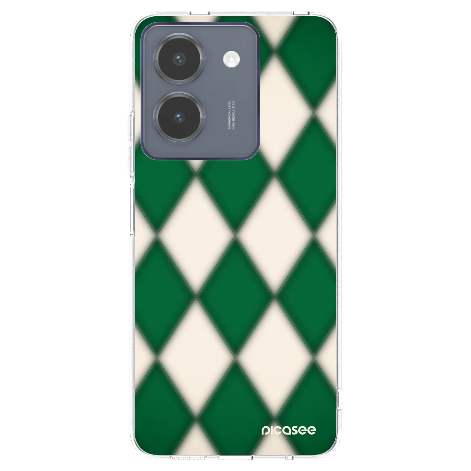Picasee silikonowe przeźroczyste etui na Vivo Y36 4G - Emerald Diamond