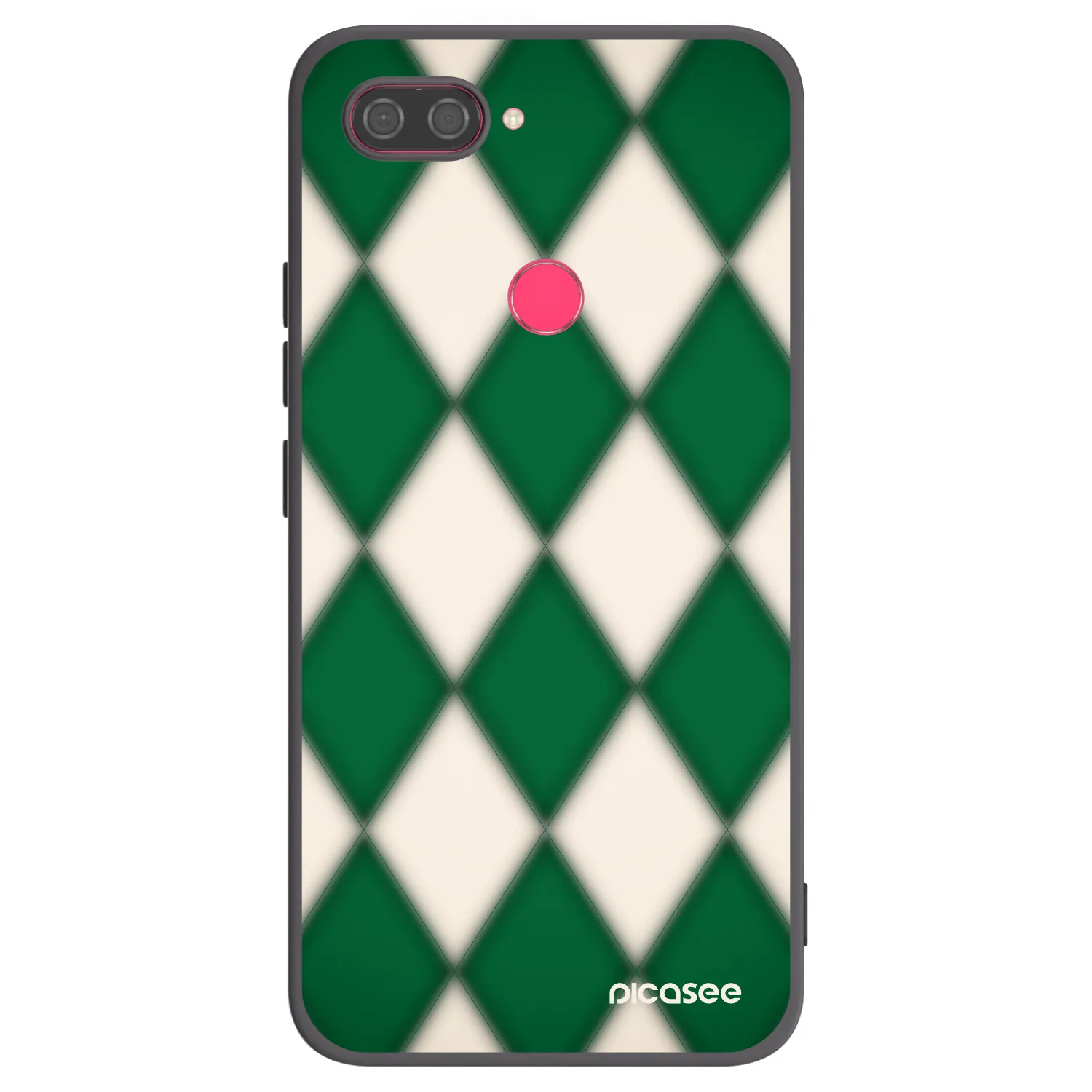 Picasee silikonowe czarne etui na Xiaomi Mi 8 Lite - Emerald Diamond