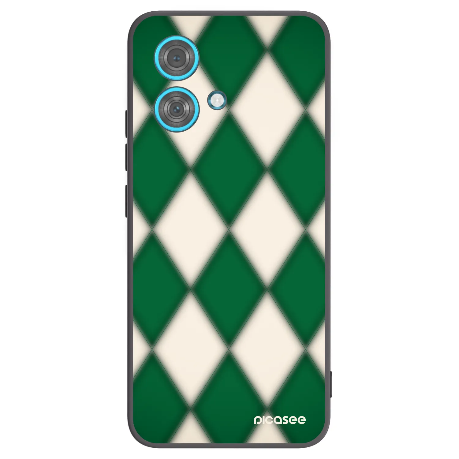 Picasee silikonowe czarne etui na Motorola Edge 40 Neo - Emerald Diamond