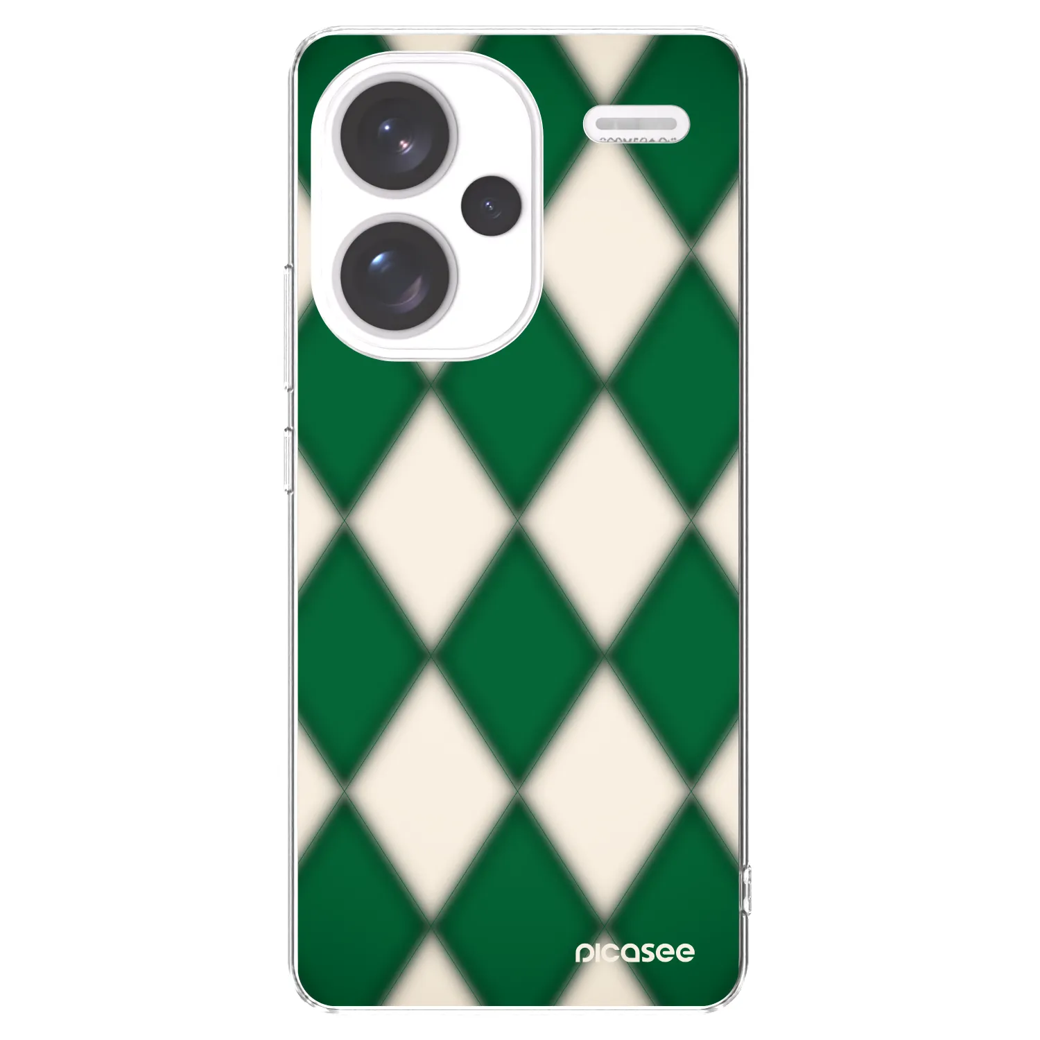 Picasee silikonowe przeźroczyste etui na Xiaomi Redmi Note 13 Pro+ 5G - Emerald Diamond
