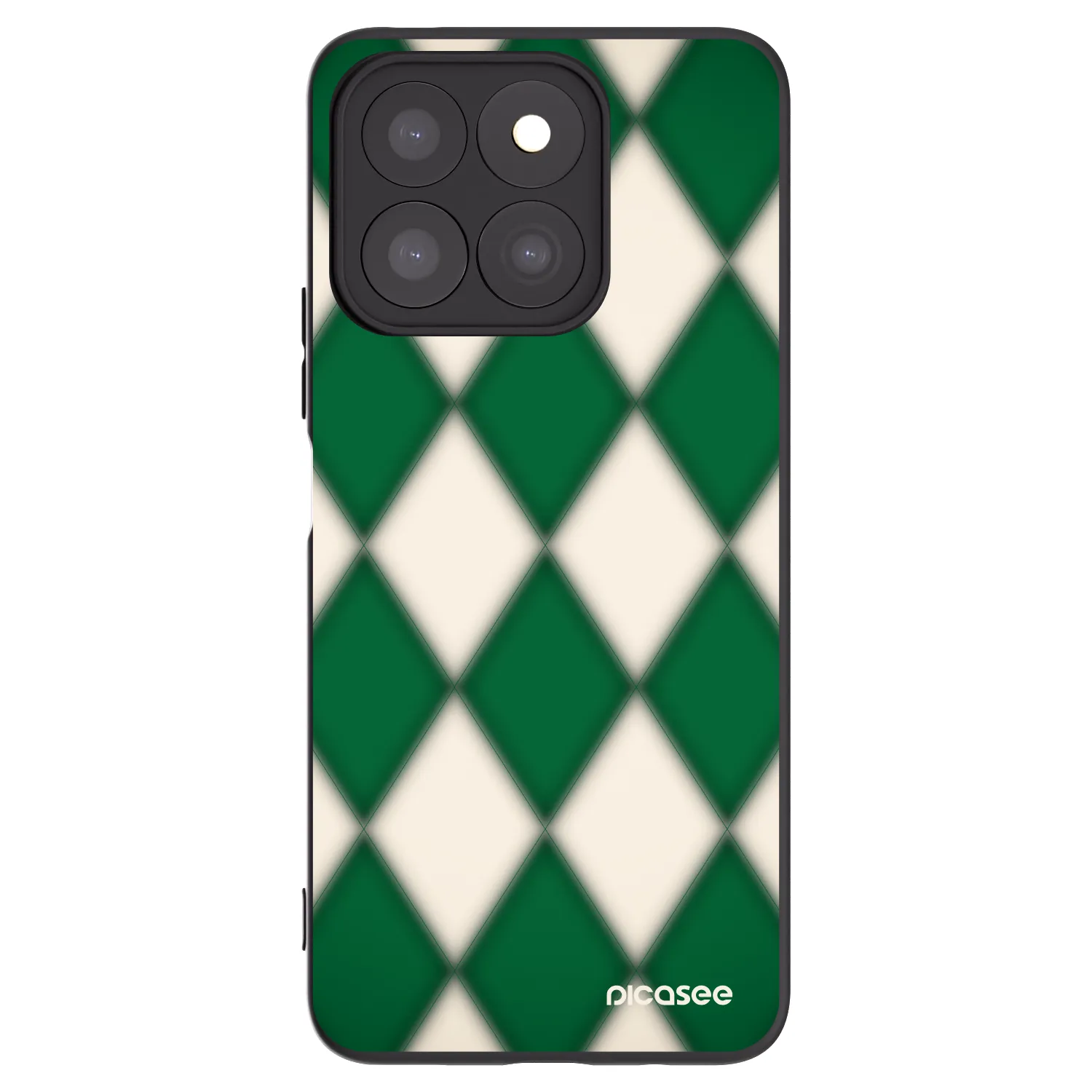 Picasee silikonowe czarne etui na Honor X8b - Emerald Diamond