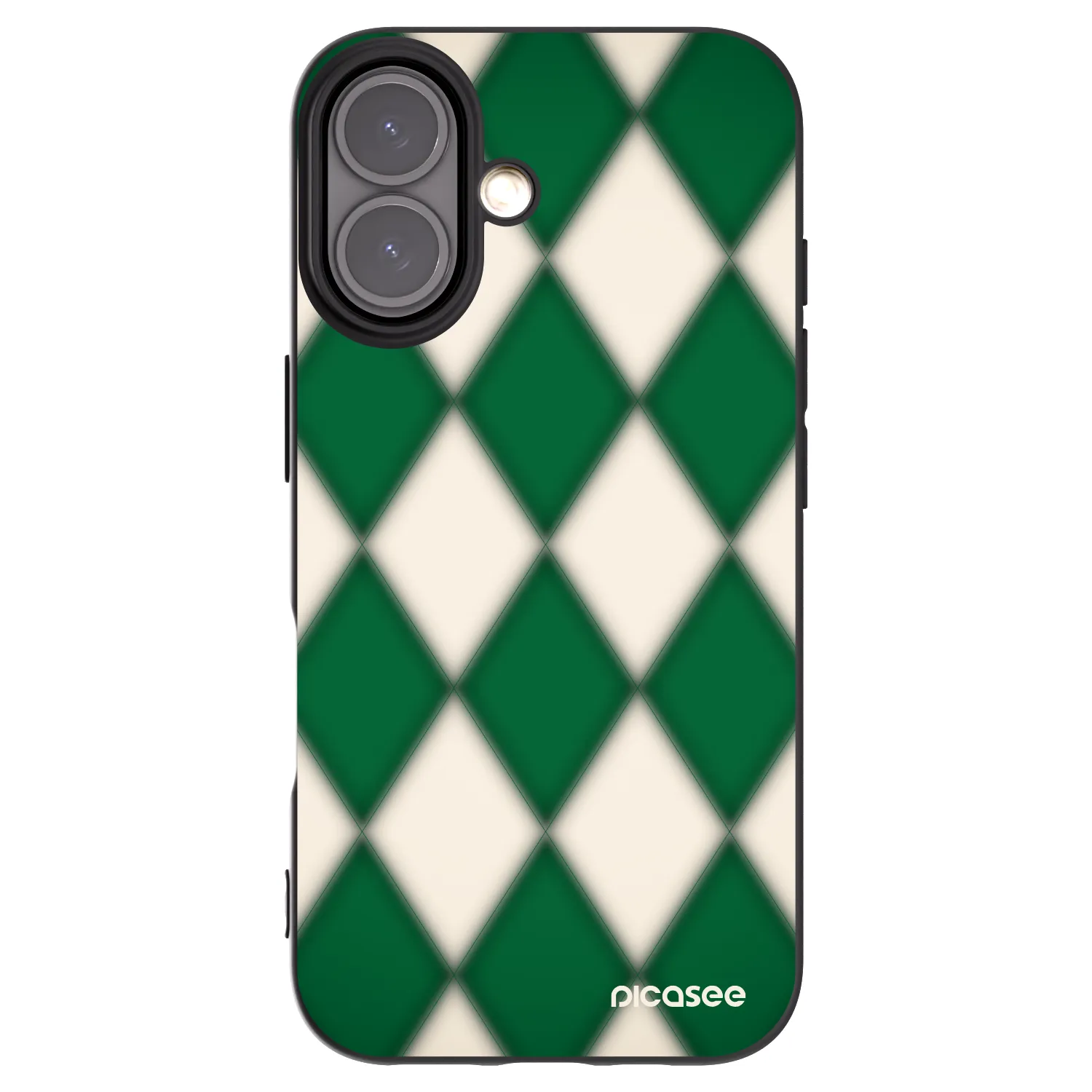 Picasee silikonowe czarne etui na Apple iPhone 16 - Emerald Diamond