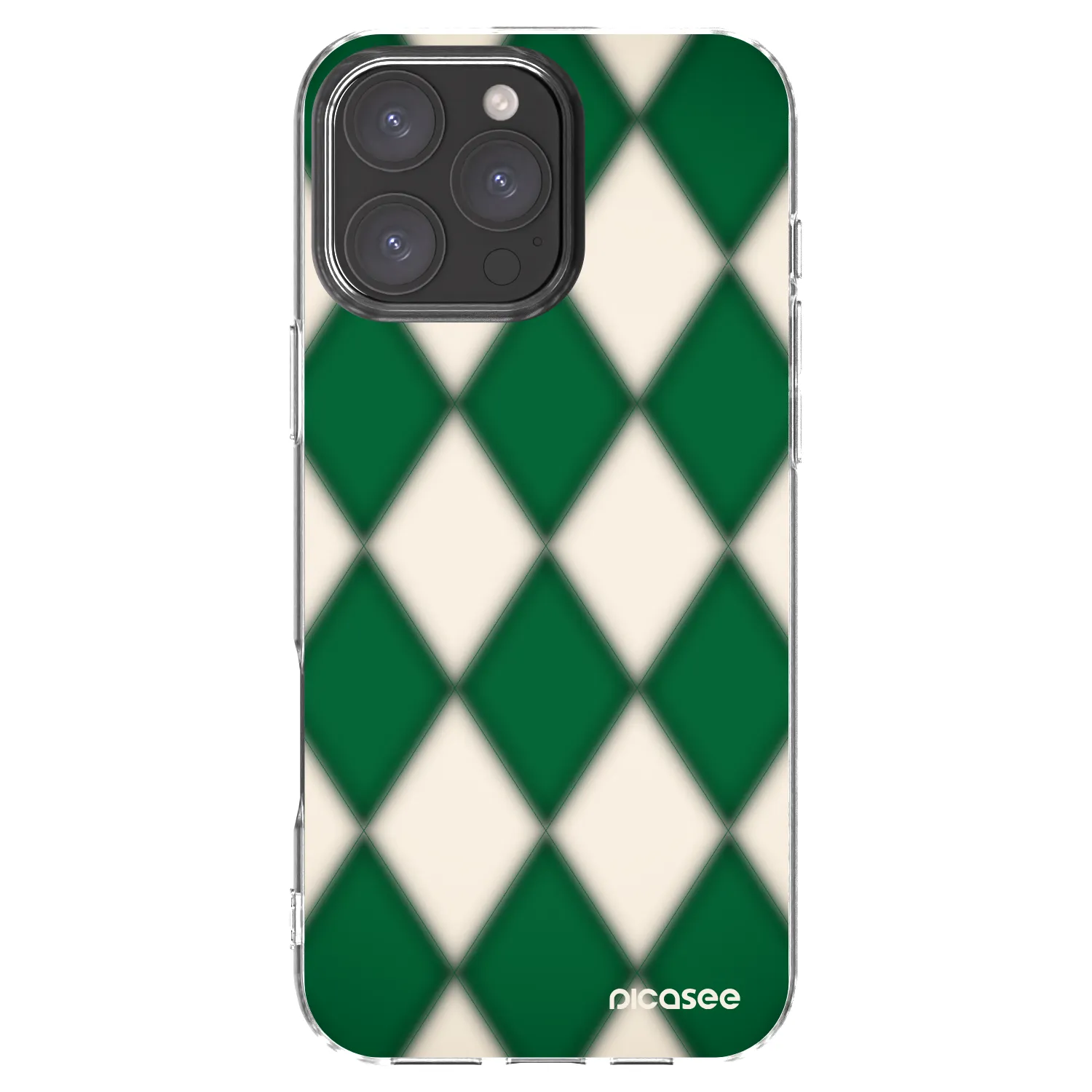 Picasee silikonowe przeźroczyste etui na Apple iPhone 16 Pro Max - Emerald Diamond